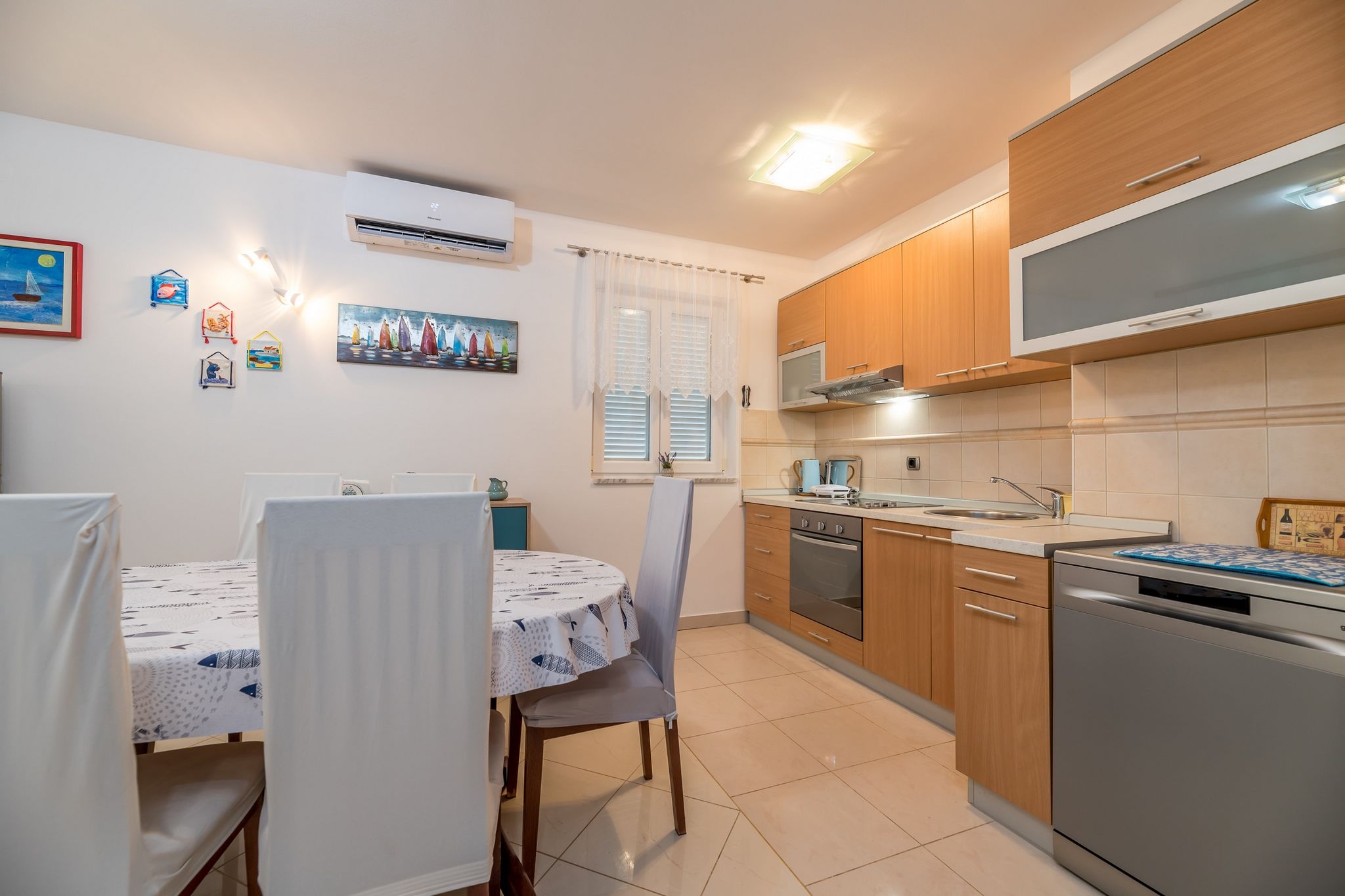 Two bedroom apartment with terrace Baška, Krk  A-a