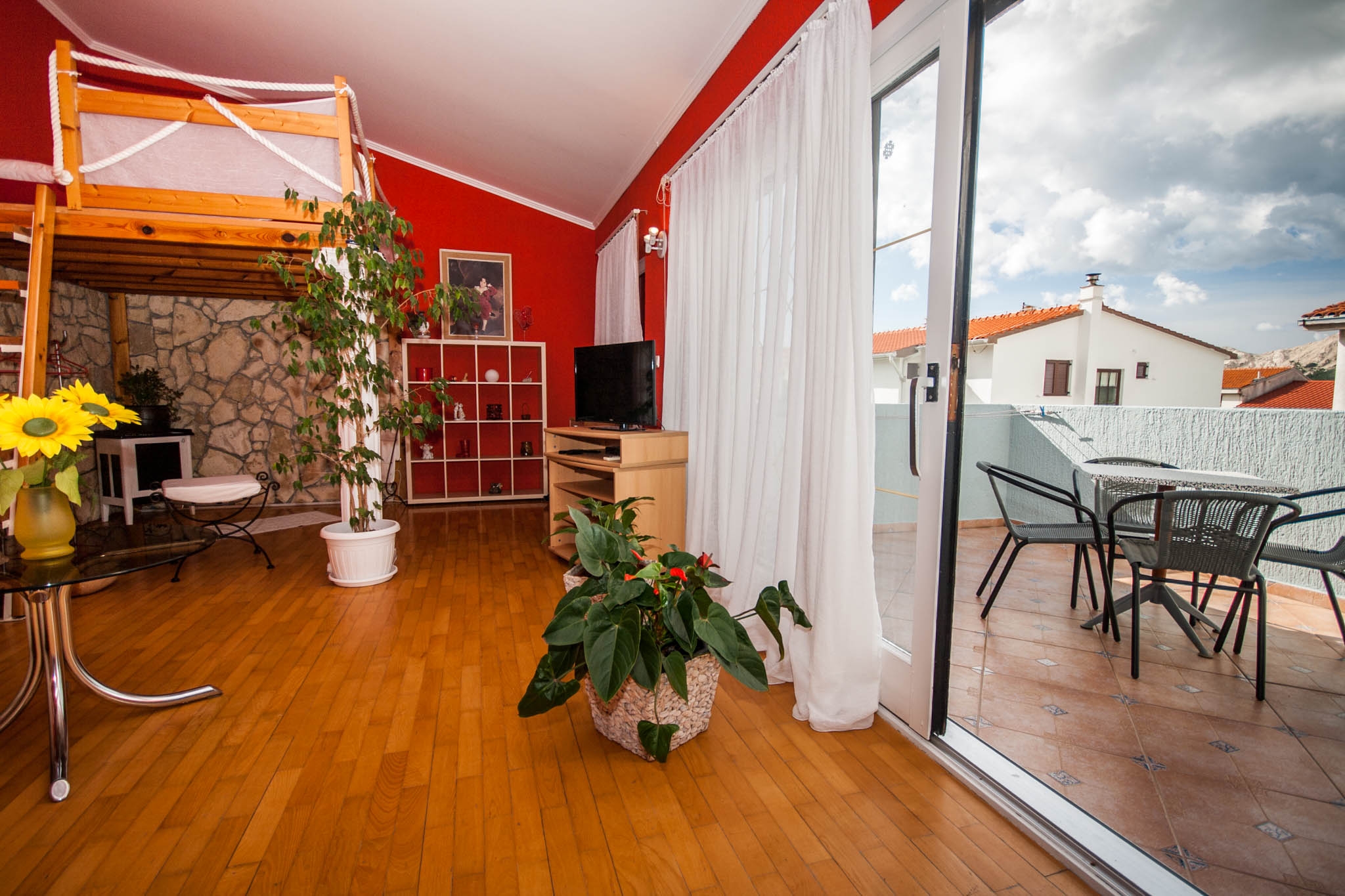 One bedroom apartment with terrace Baška, Krk  A-a
