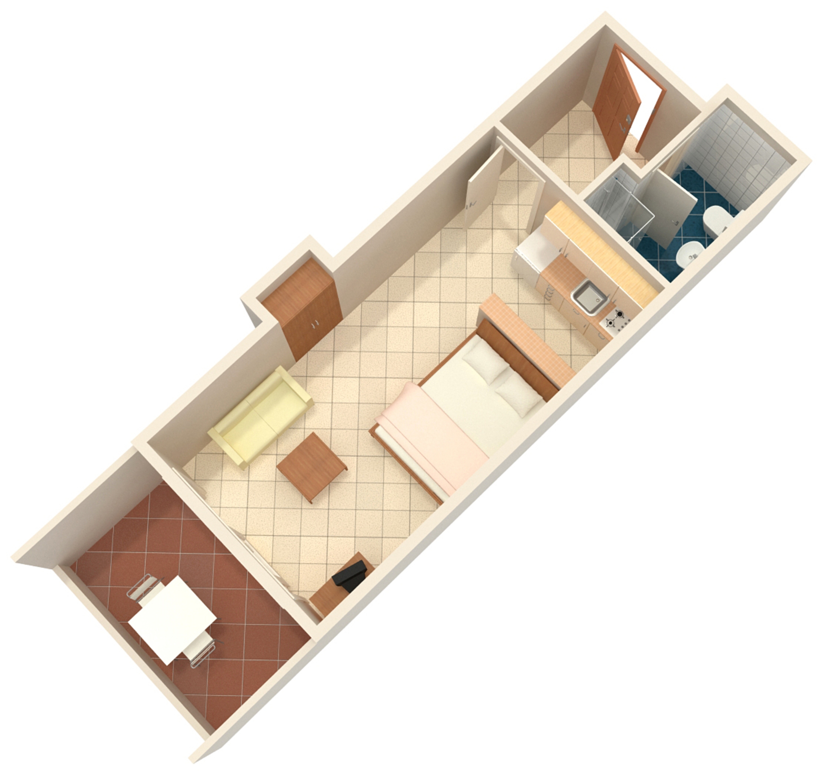 Studio flat with terrace Rovinj  AS-d