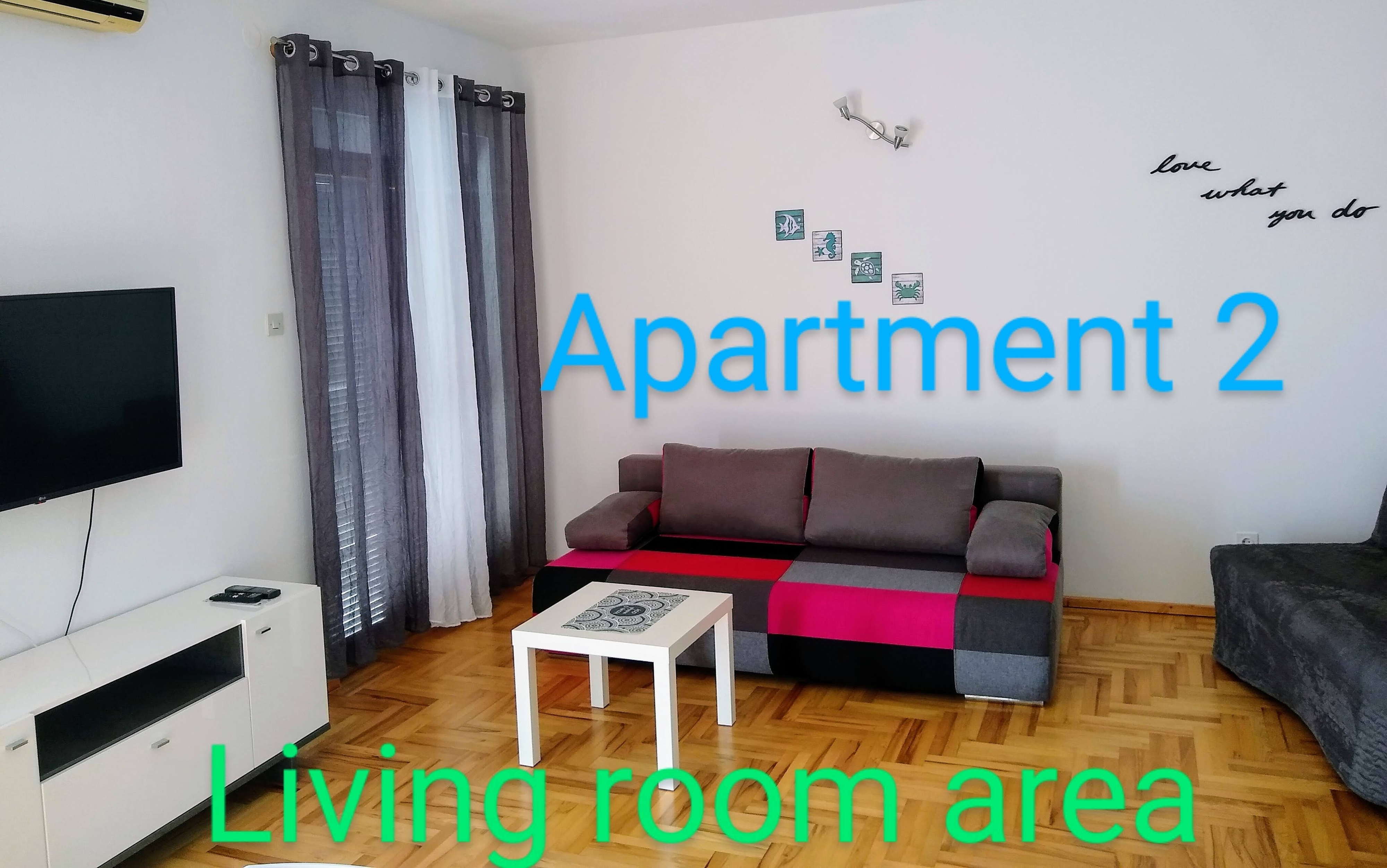 Two bedroom apartment with balcony and sea view Okrug Gornji, Čiovo  A-a
