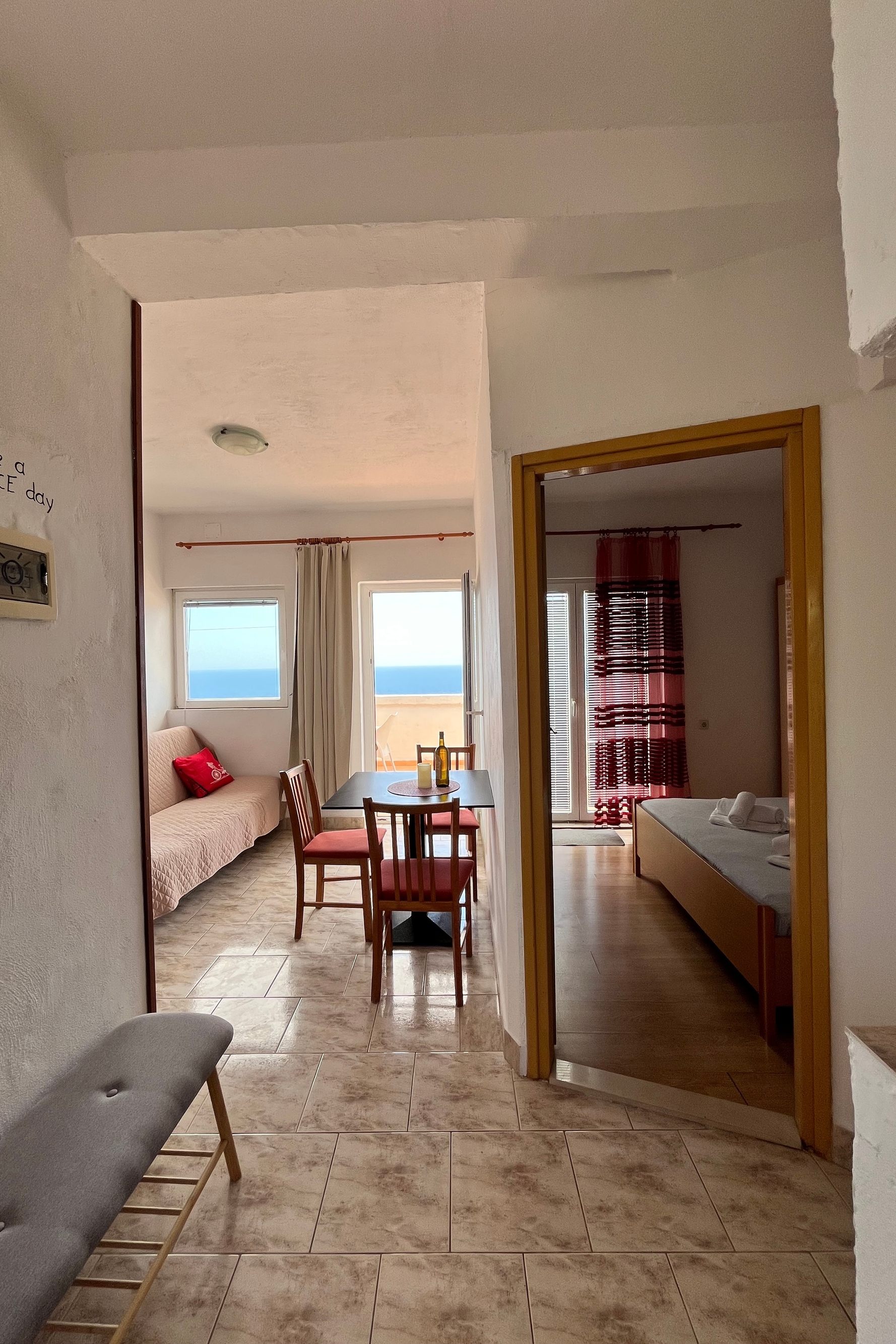 Two bedroom apartment with terrace and sea view Ivan Dolac, Hvar  A-d