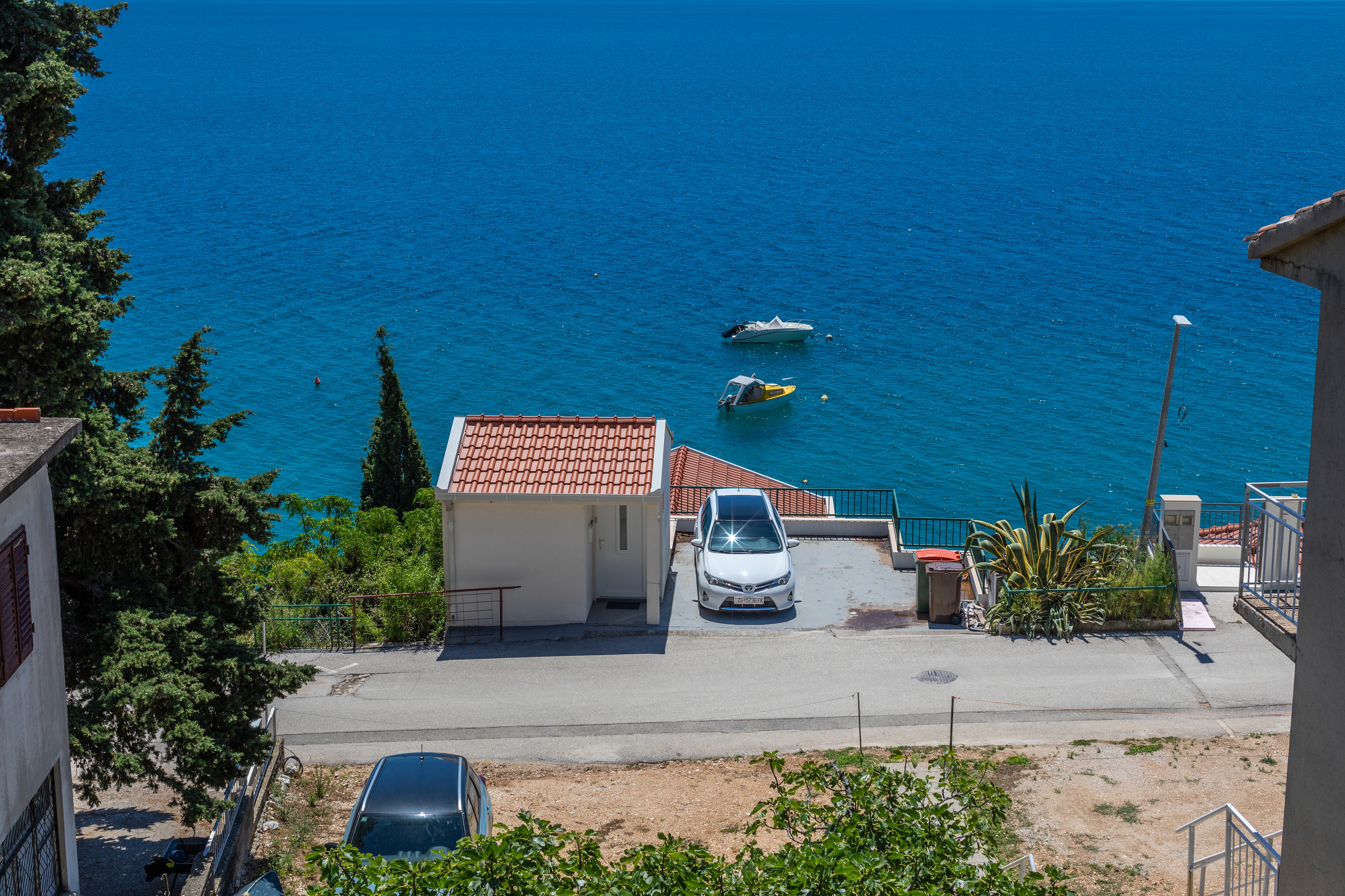 Two bedroom apartment with terrace and sea view Brist, Makarska  A-c
