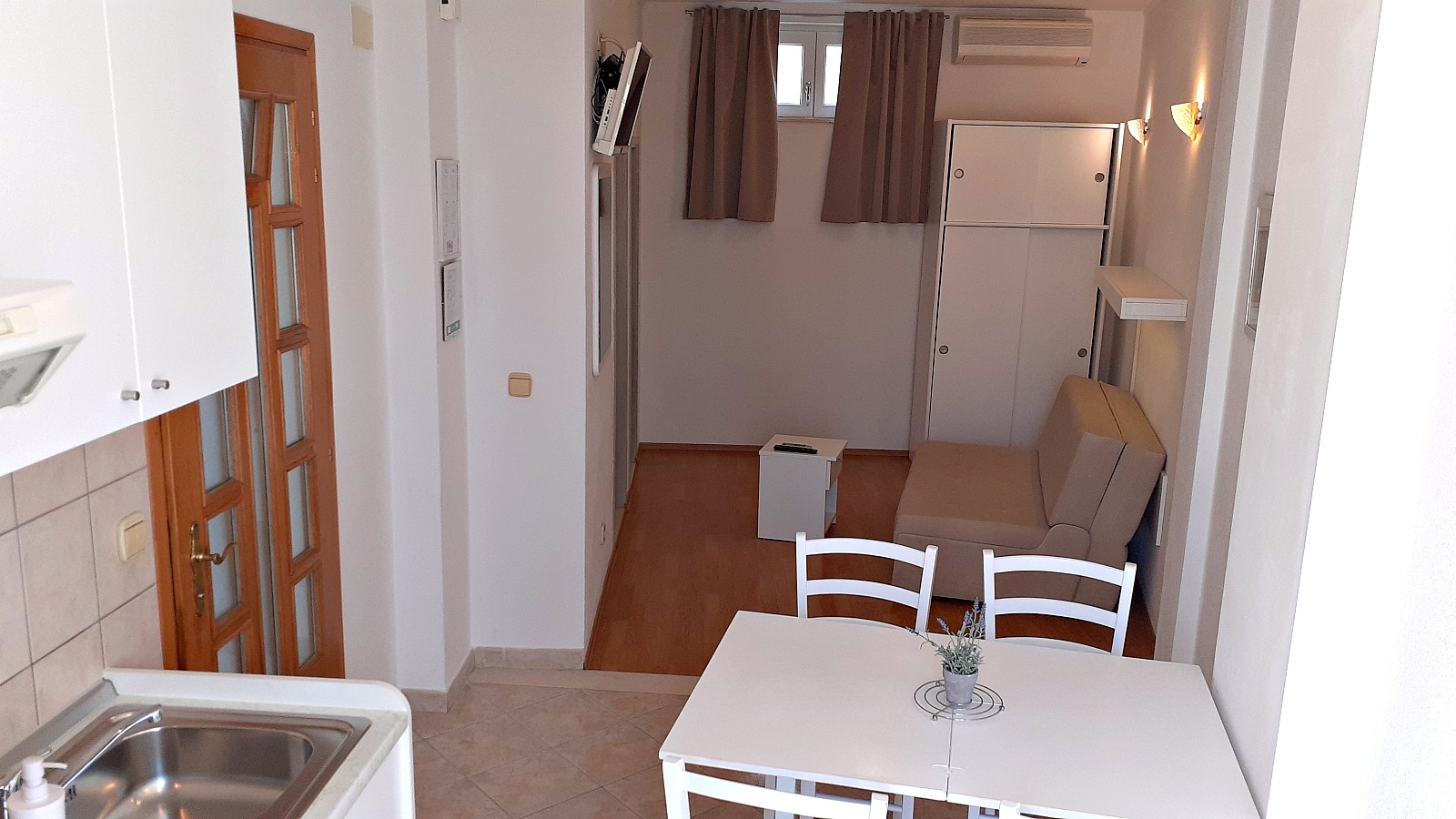 One bedroom apartment with balcony Baška Voda, Makarska  A-b