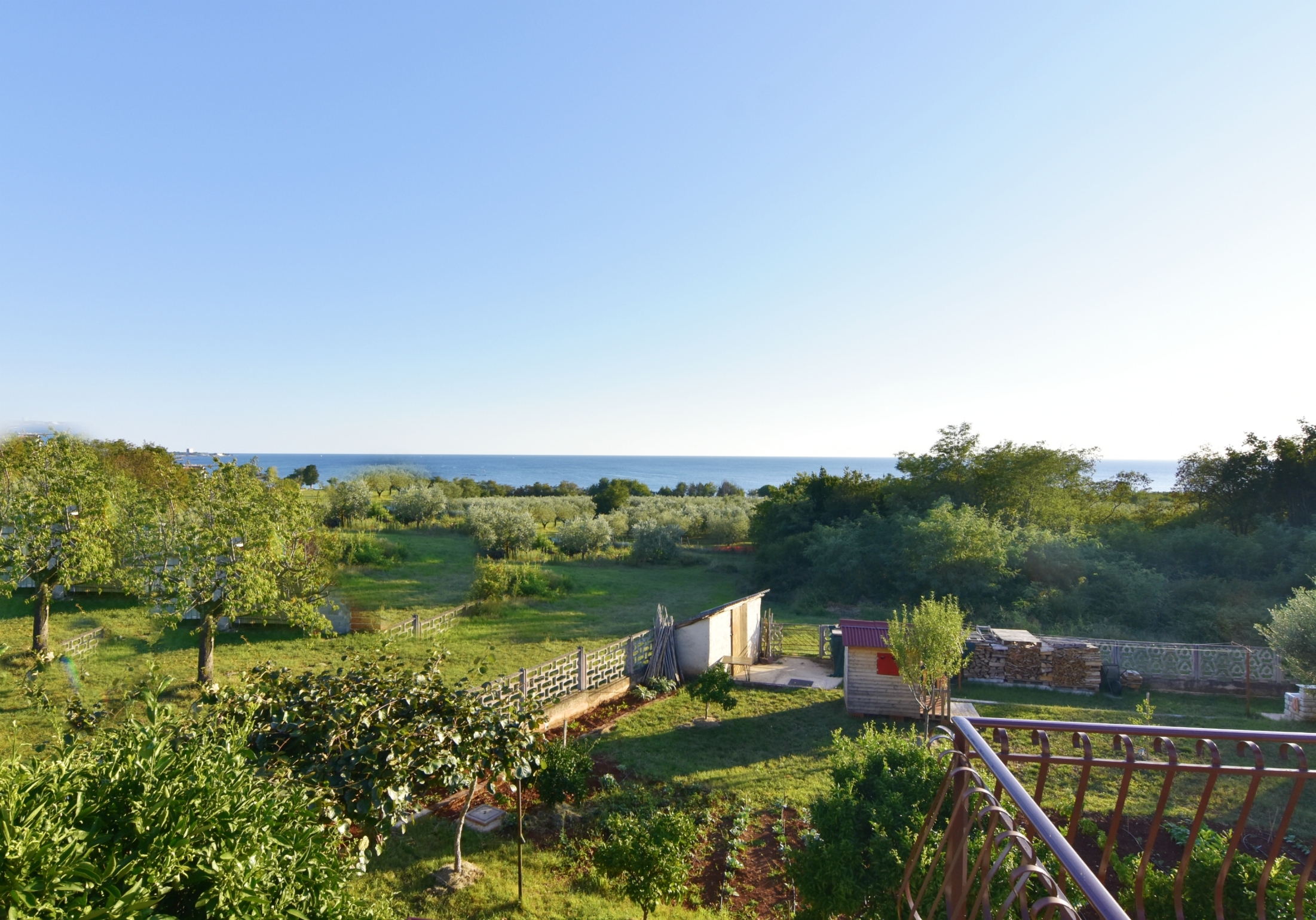 Room with terrace and sea view Zambratija, Umag  S-a