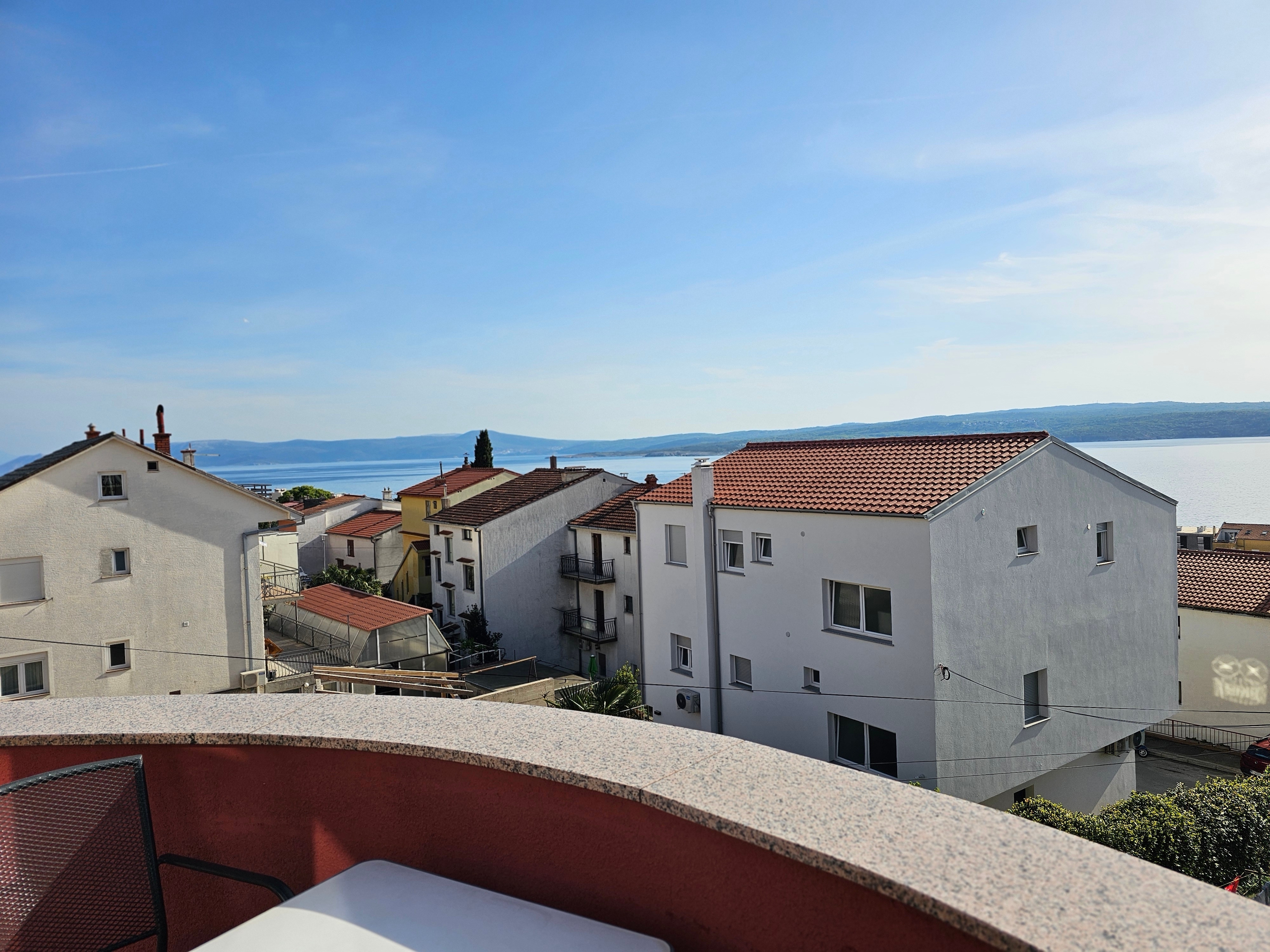 Two bedroom apartment with balcony and sea view Crikvenica  A-a