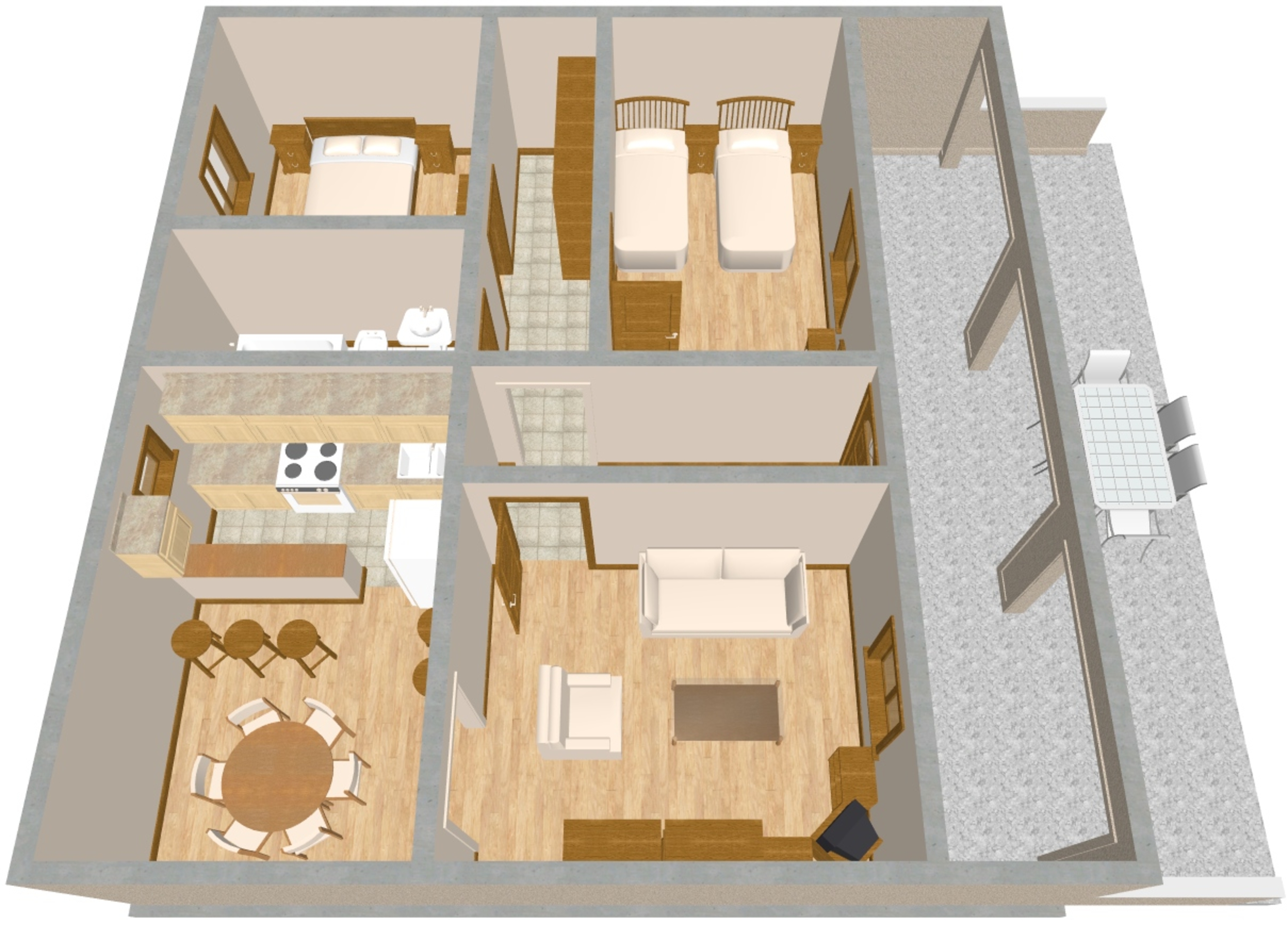 Two bedroom apartment with terrace Pula  A-a