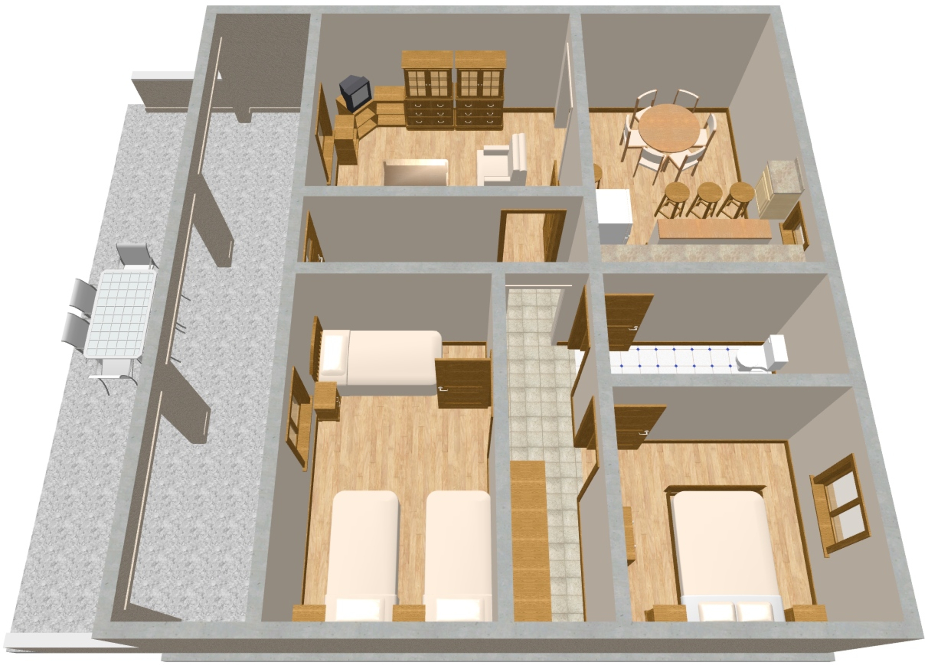Two bedroom apartment with terrace Pula  A-a