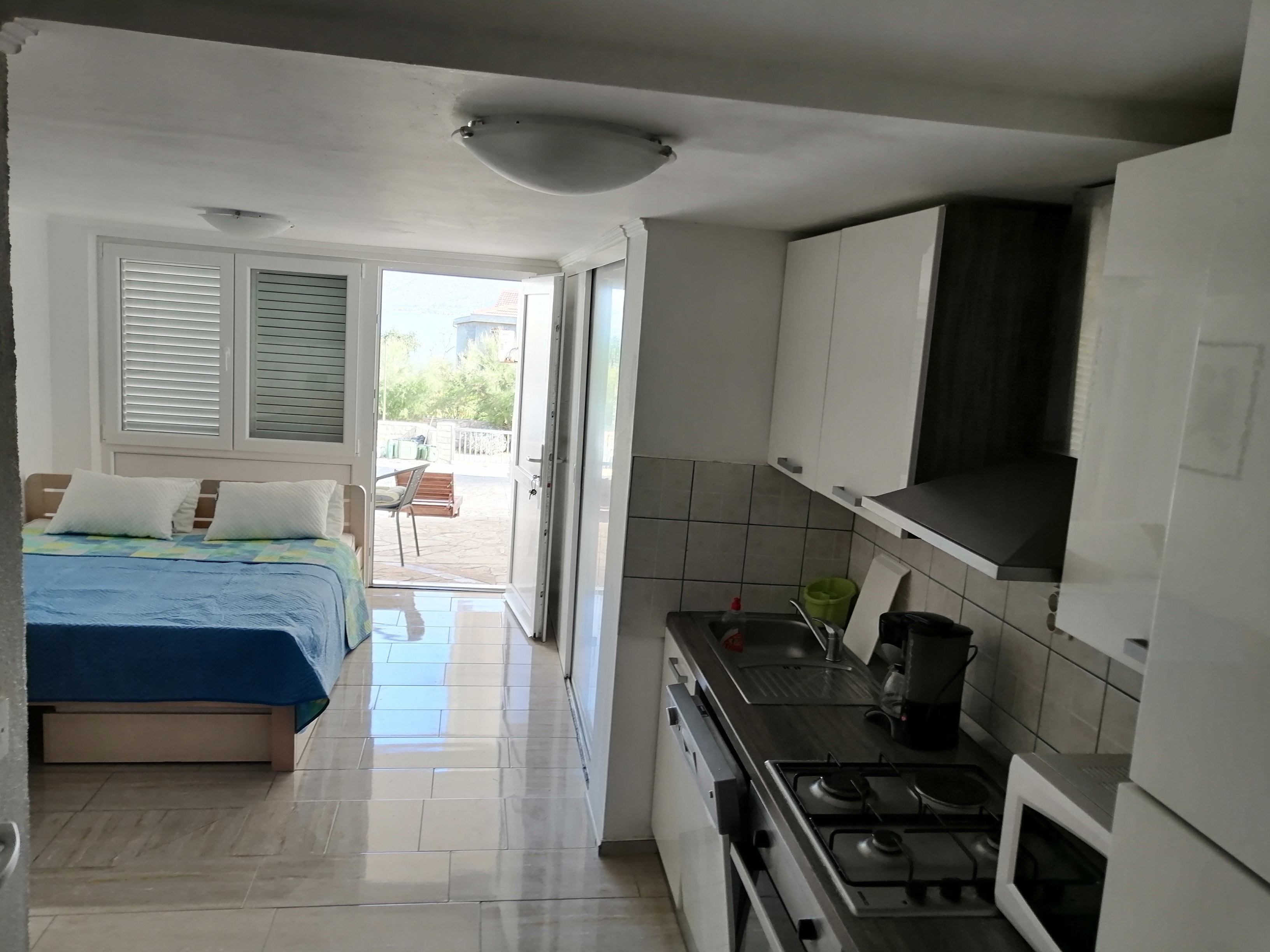 Studio flat with terrace Vinjerac (Zadar) (AS-22585-a)