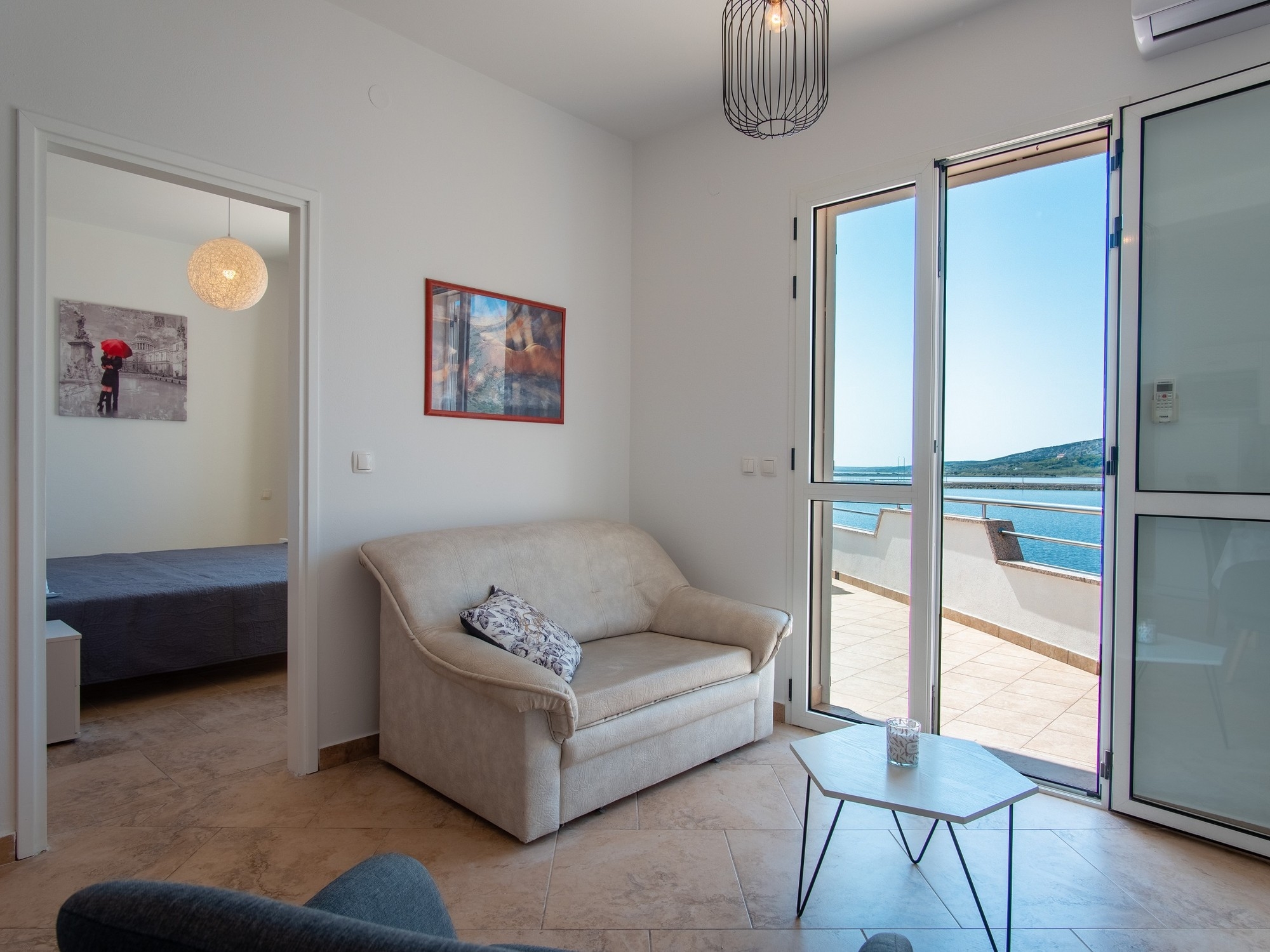 Two bedroom apartment with terrace and sea view Pag  A-a