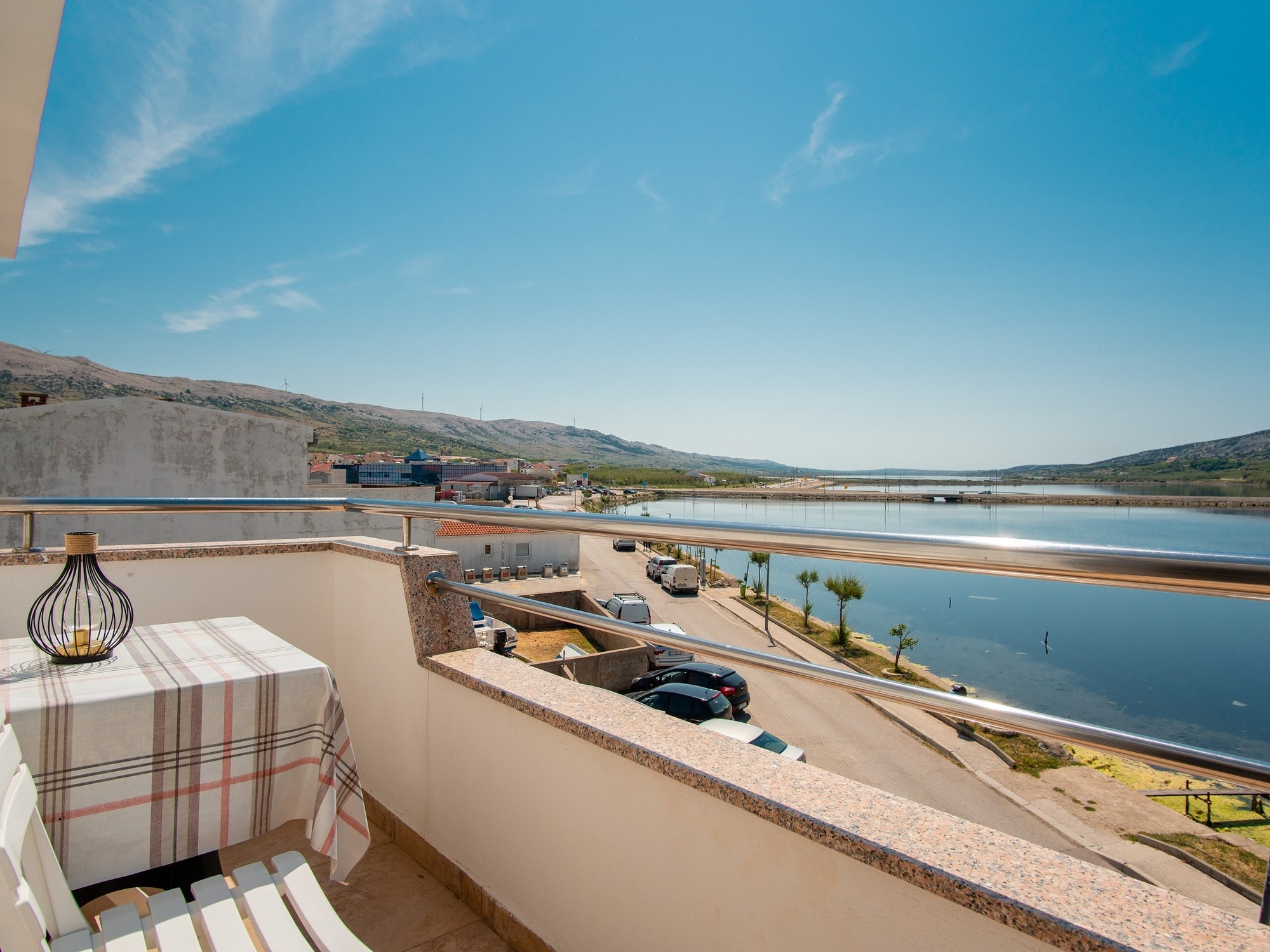 Two bedroom apartment with balcony and sea view Pag  A-b