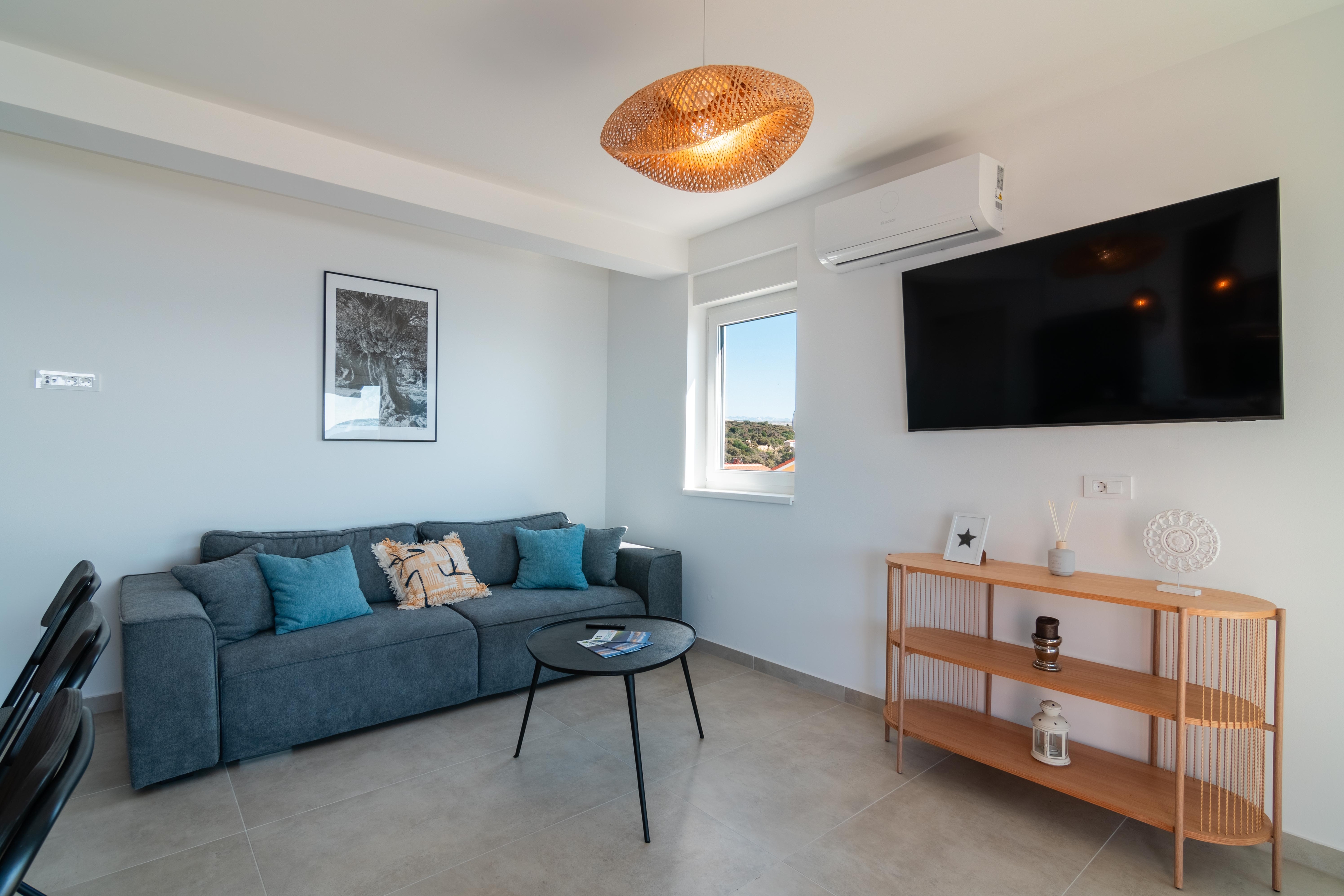 Two bedroom apartment with terrace and sea view Mandre, Pag  A-a