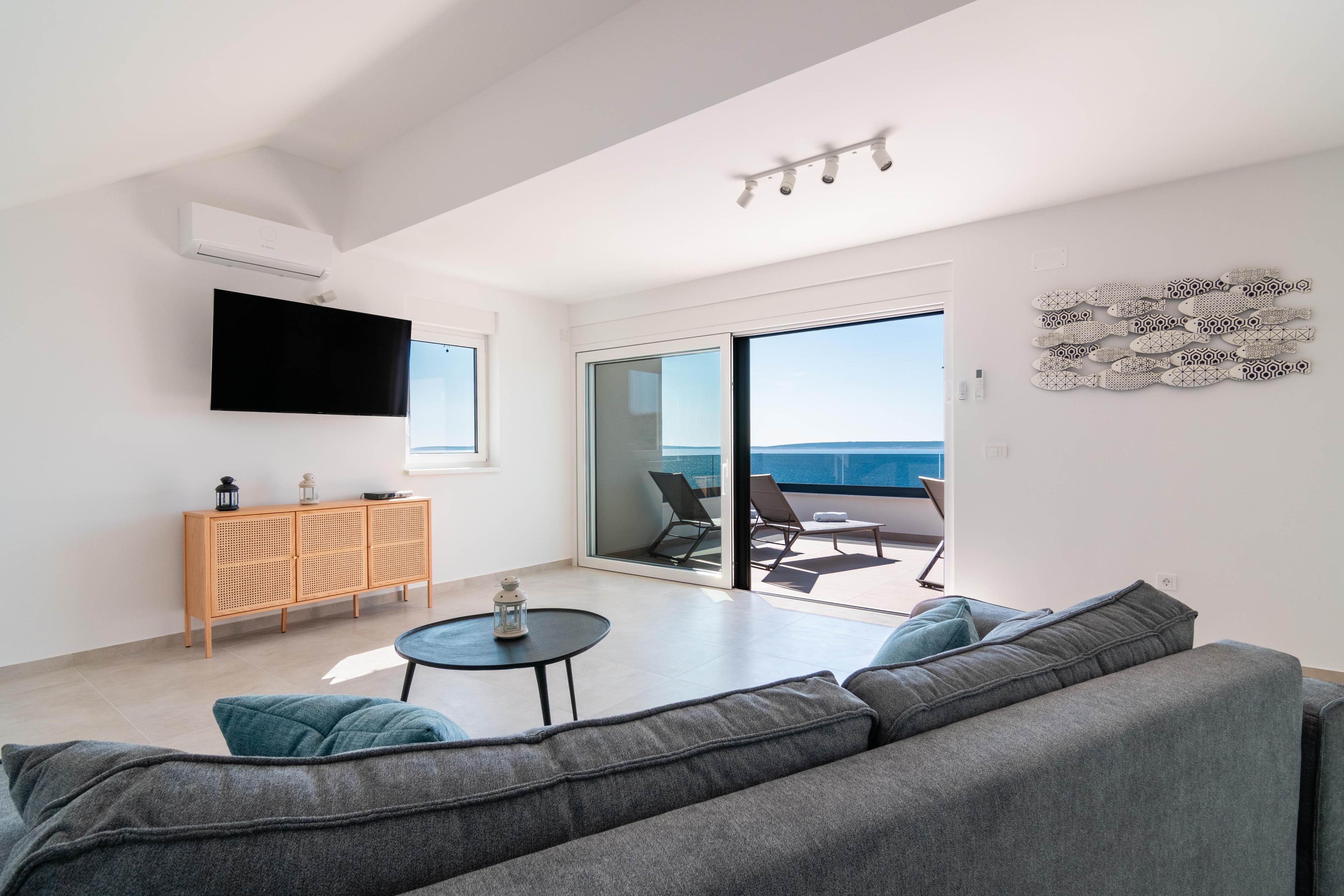Two bedroom apartment with terrace and sea view Mandre, Pag  A-a