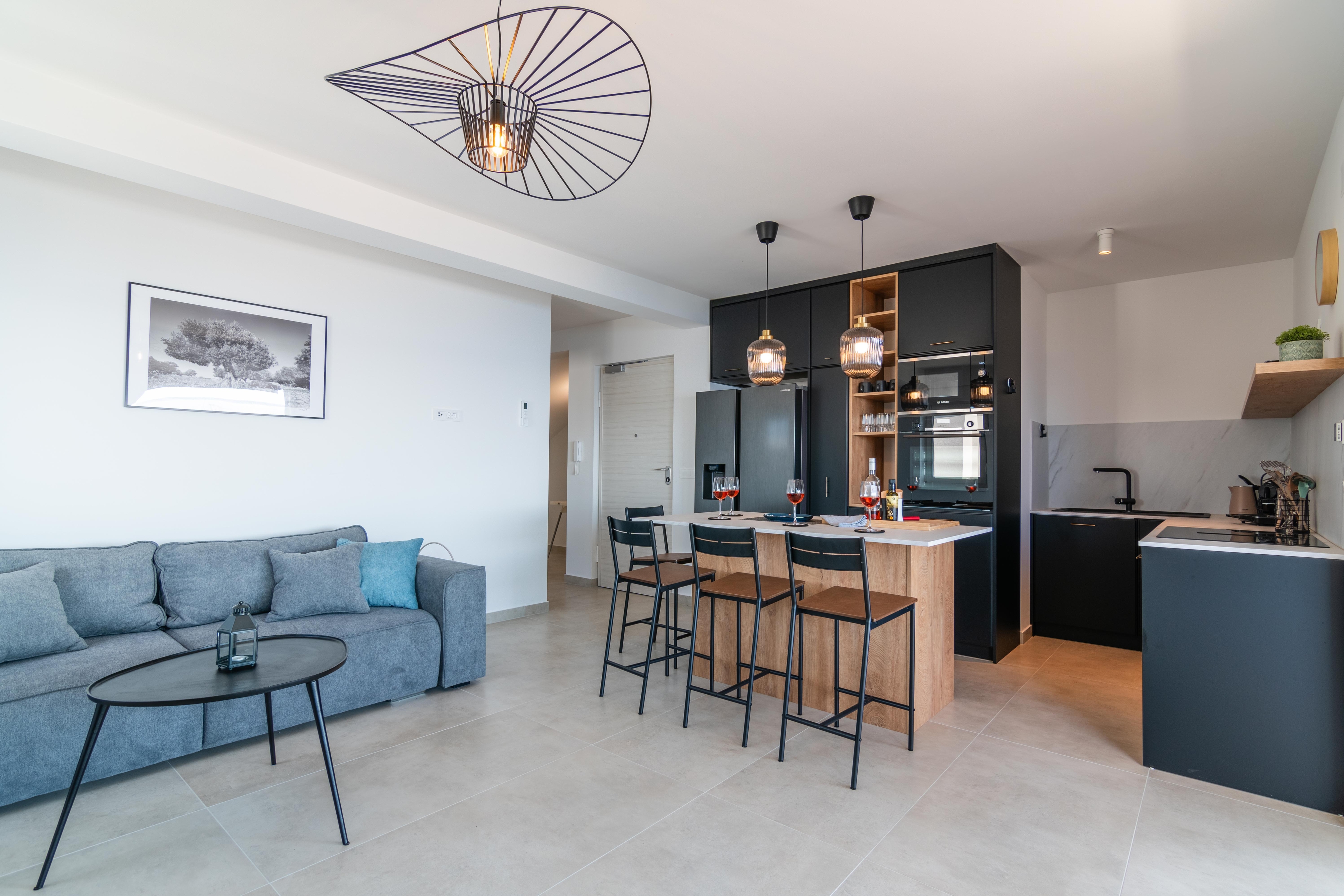 Two bedroom apartment with terrace and sea view Mandre, Pag  A-b