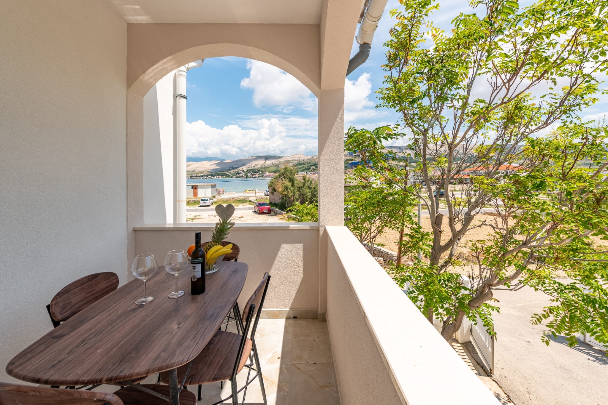 Two bedroom apartment with balcony and sea view Pag  A-a
