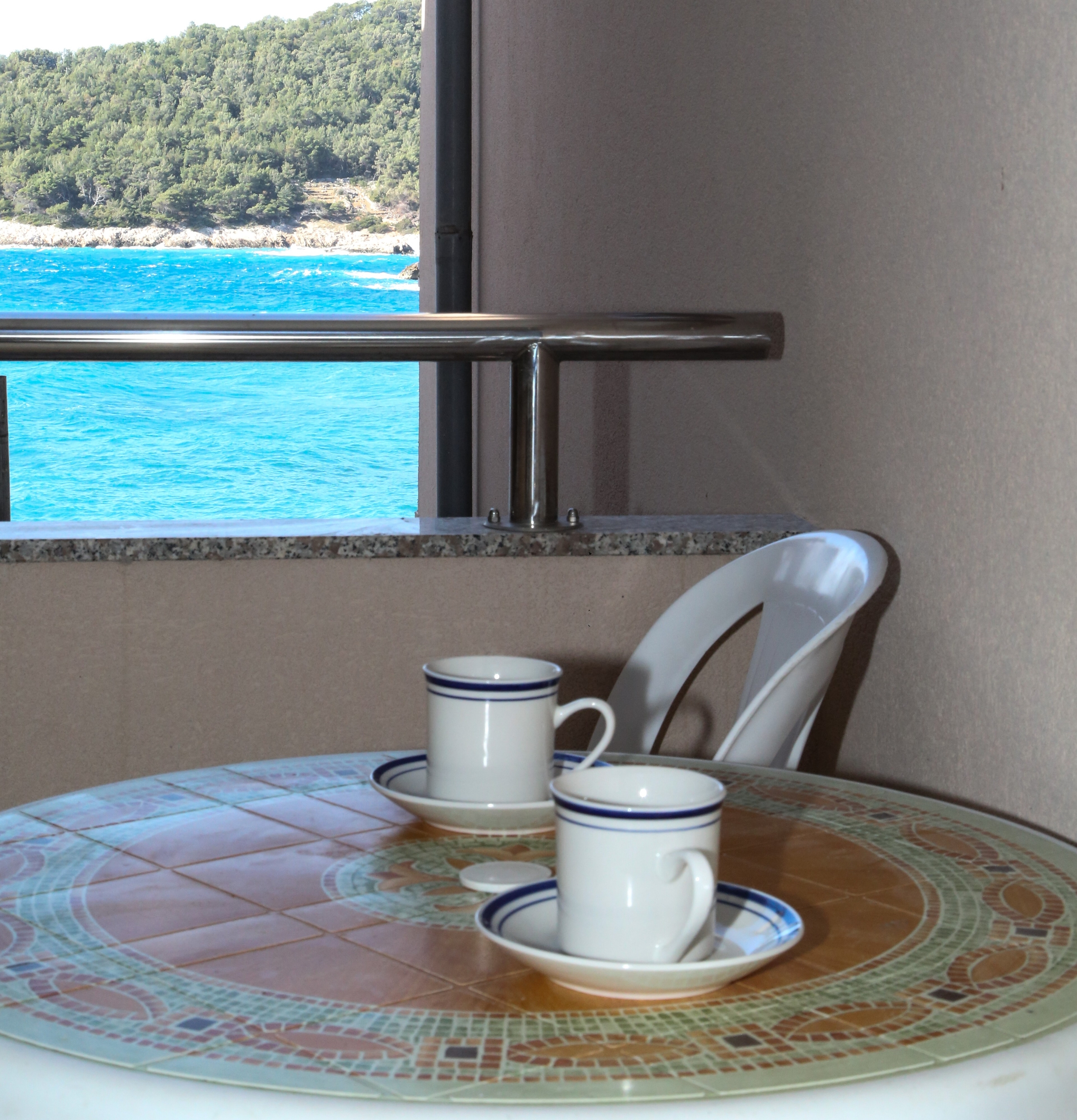 Studio flat with balcony and sea view Milna, Hvar  AS-b