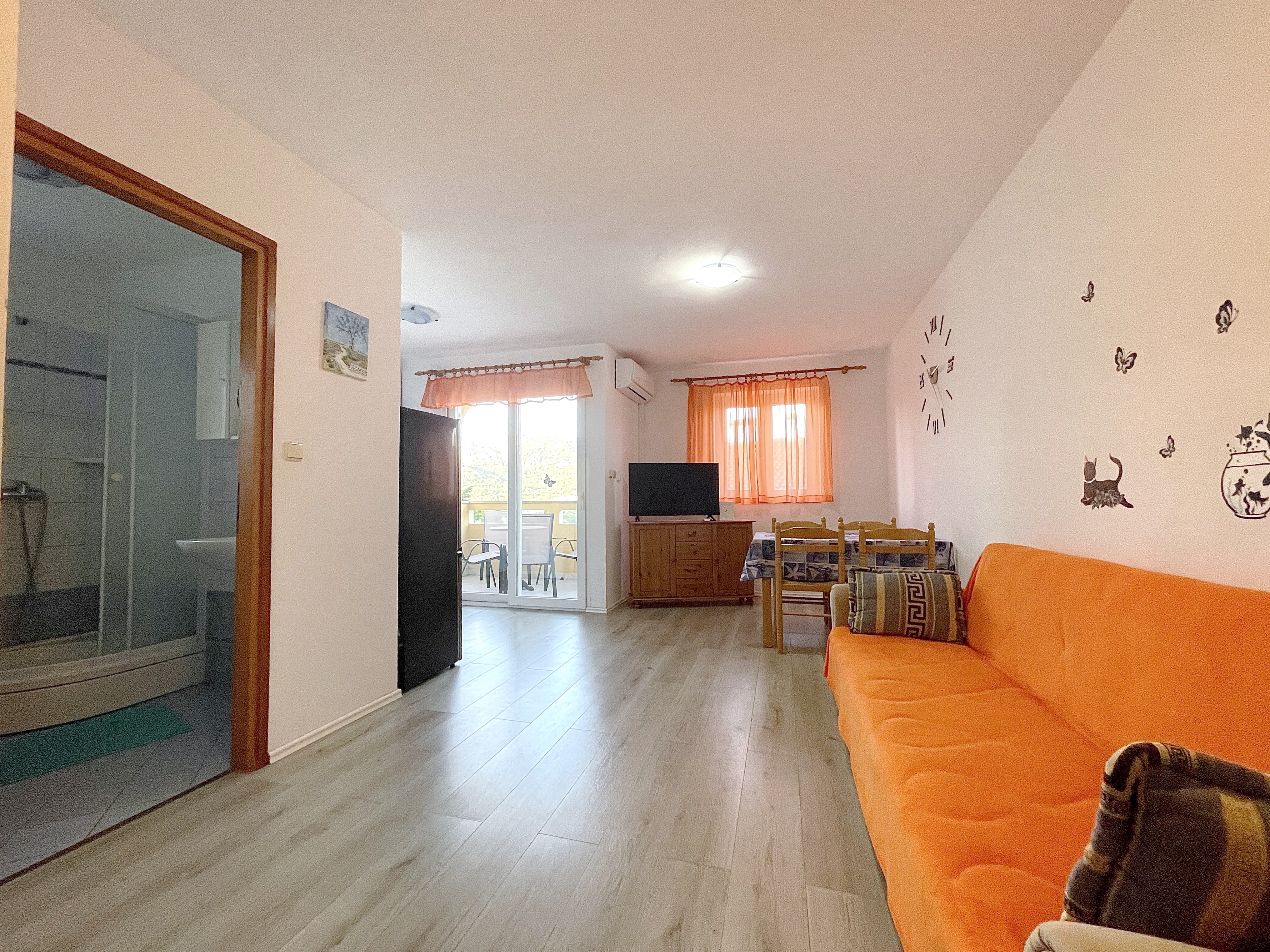 Two bedroom apartment with balcony Baška, Krk (A-22687-e)