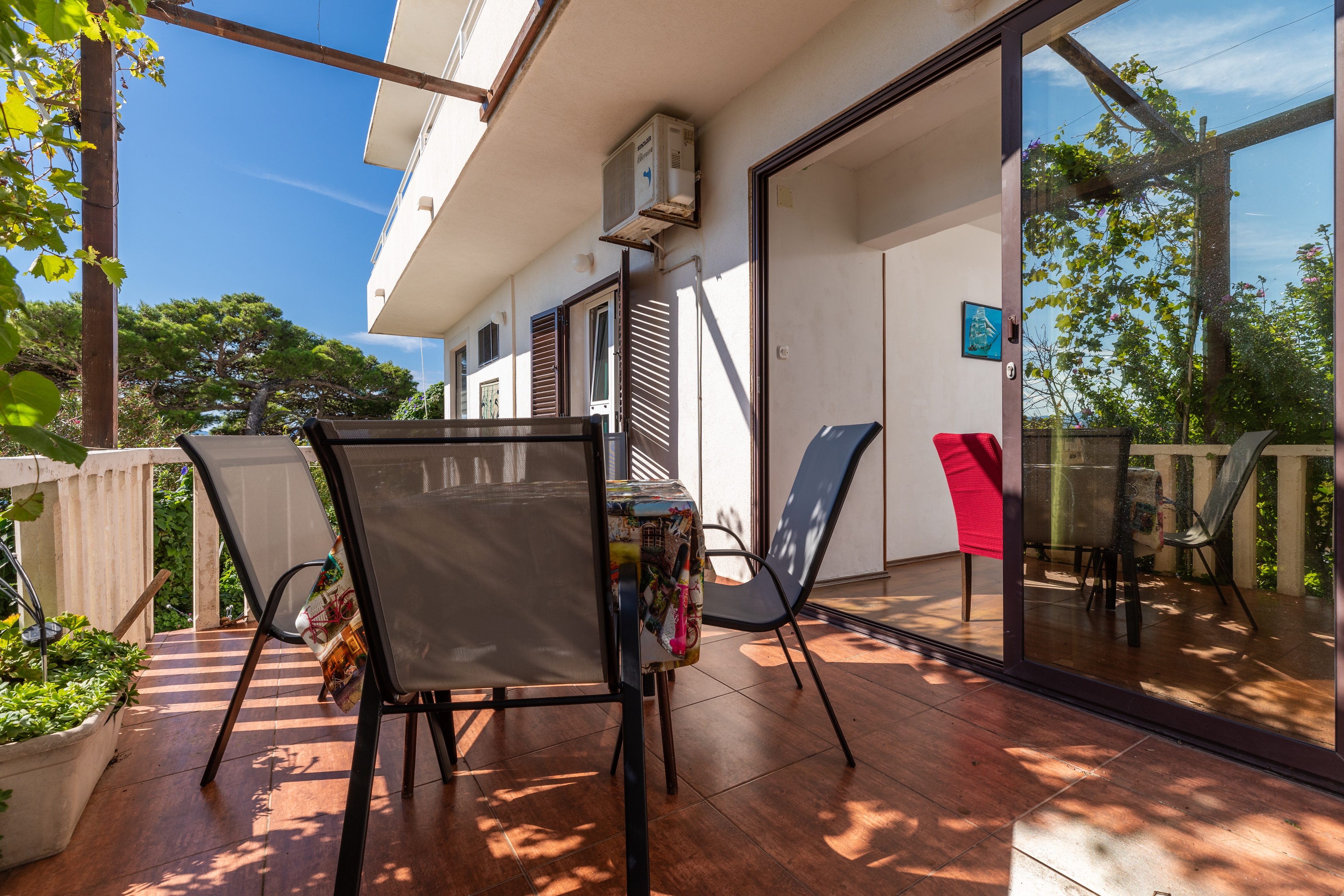 Two bedroom apartment with terrace and sea view Igrane, Makarska  A-c