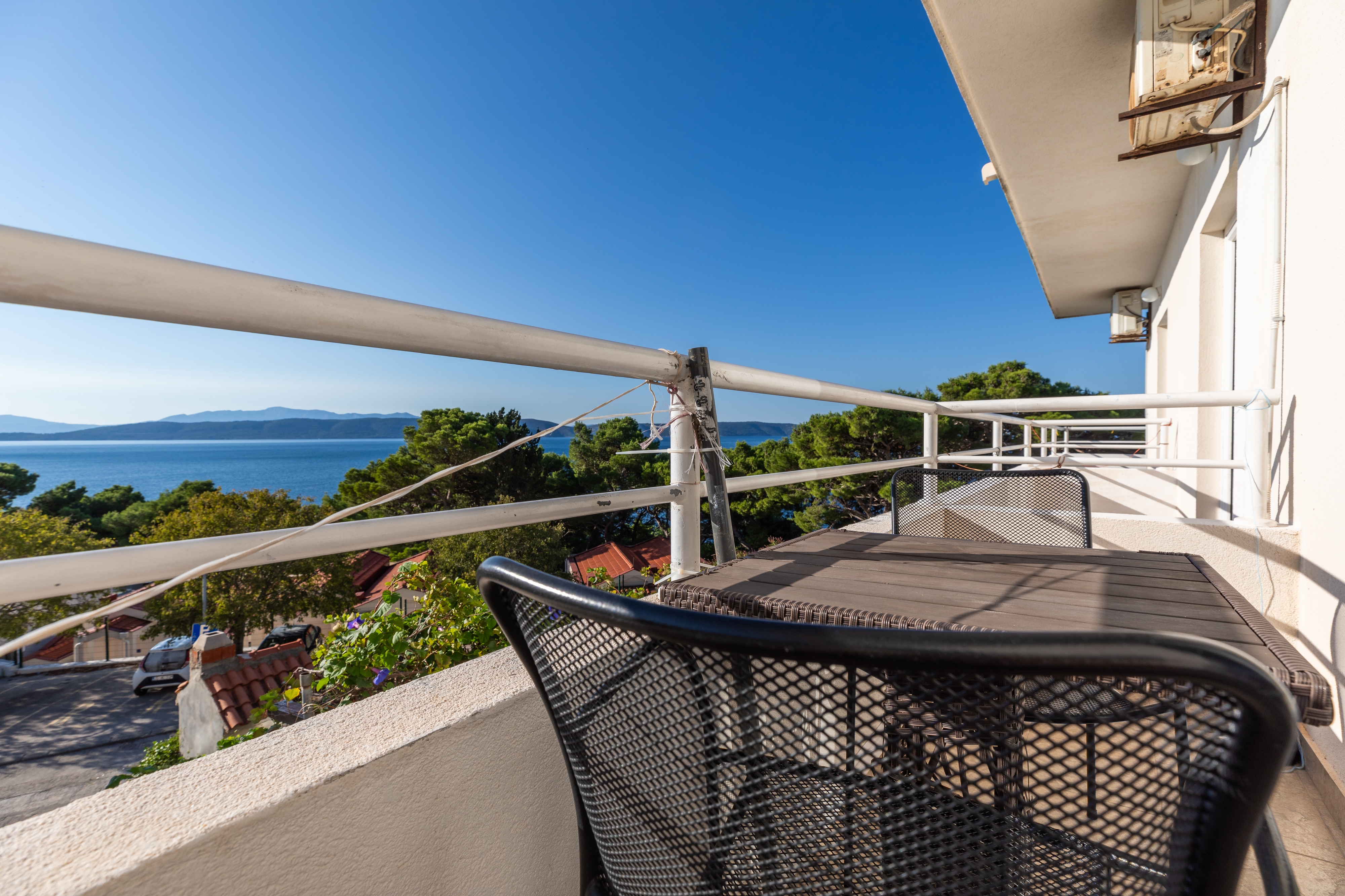 Studio flat with balcony and sea view Igrane, Makarska  AS-a