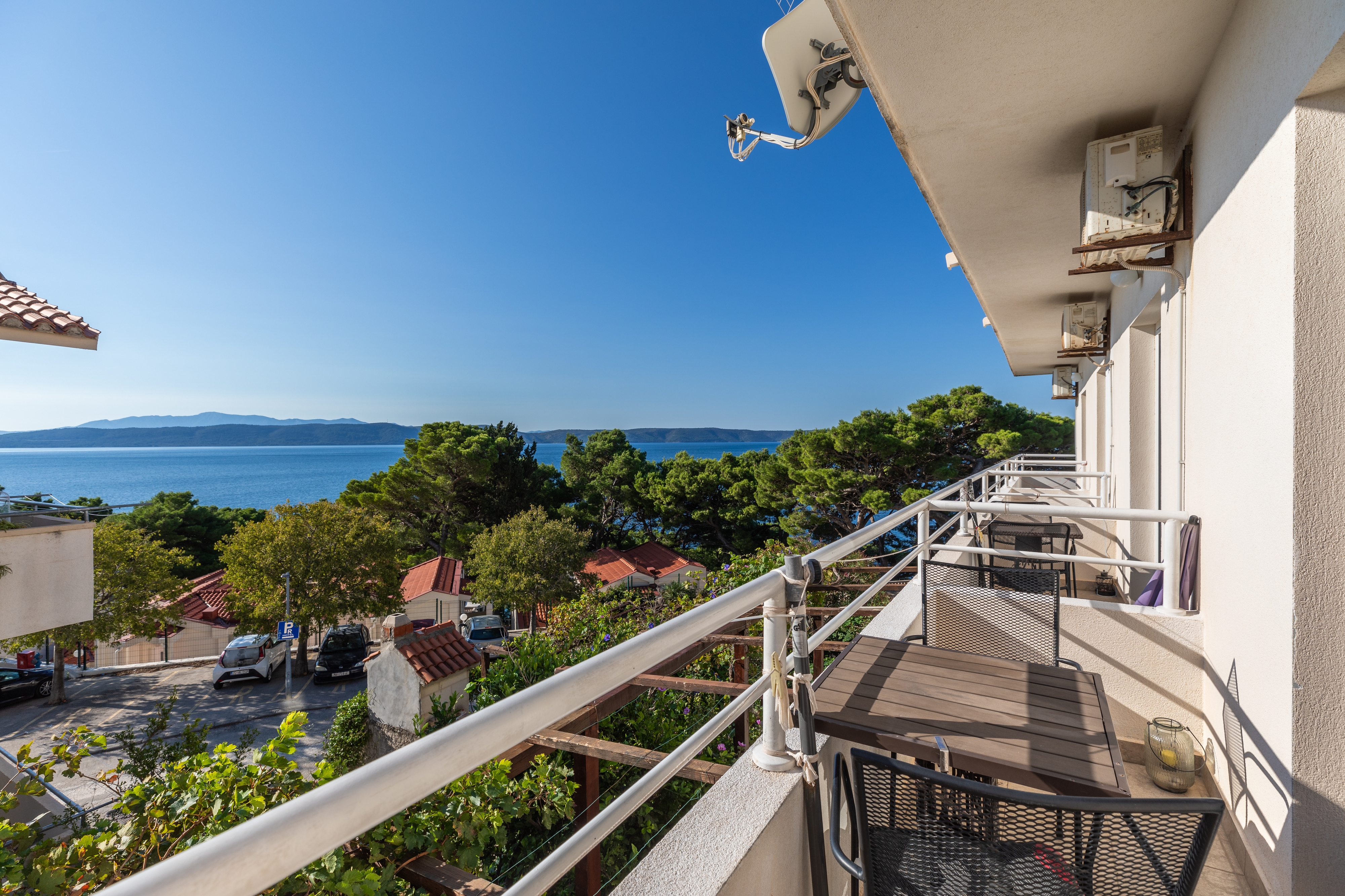 Studio flat with balcony and sea view Igrane, Makarska  AS-b
