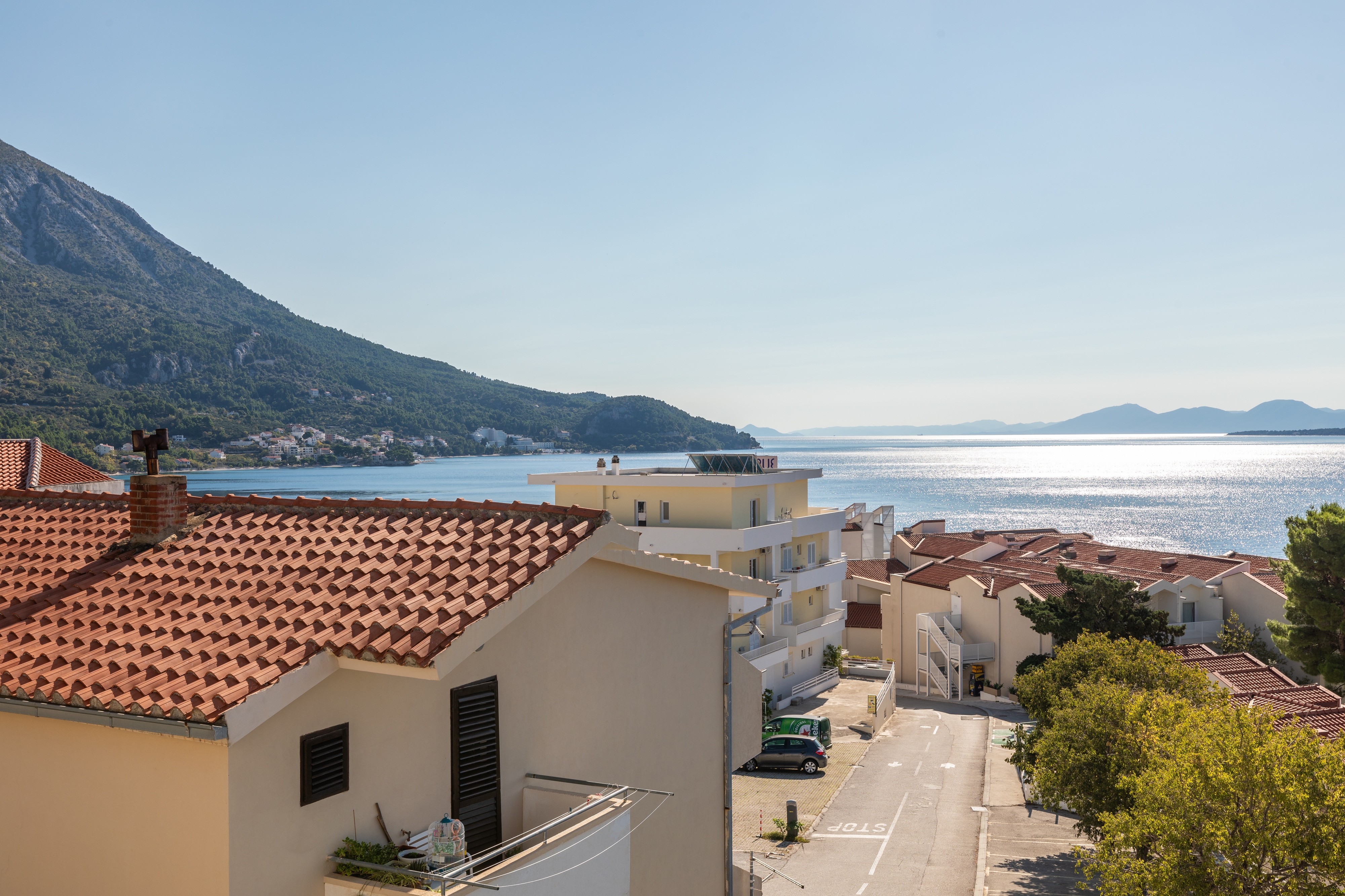Studio flat with balcony and sea view Igrane, Makarska  AS-c