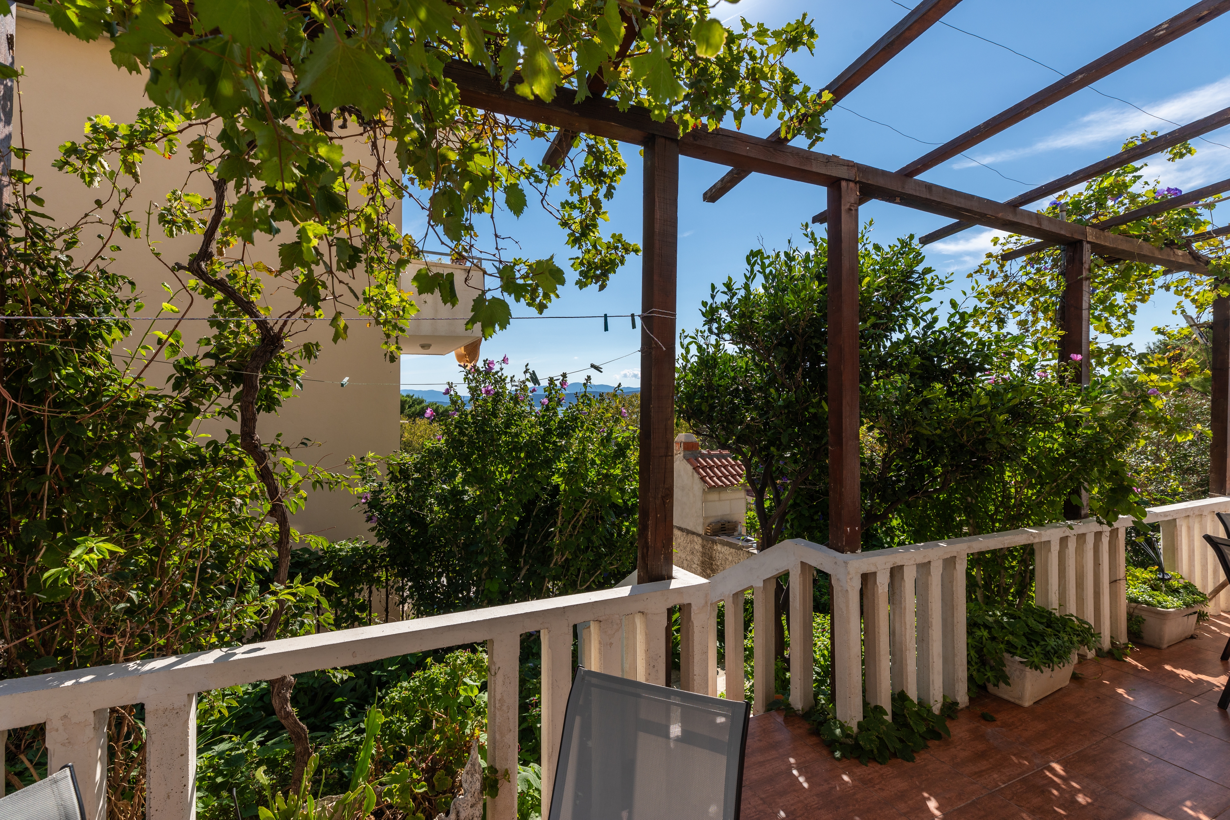 Studio flat with terrace Igrane, Makarska  AS-d