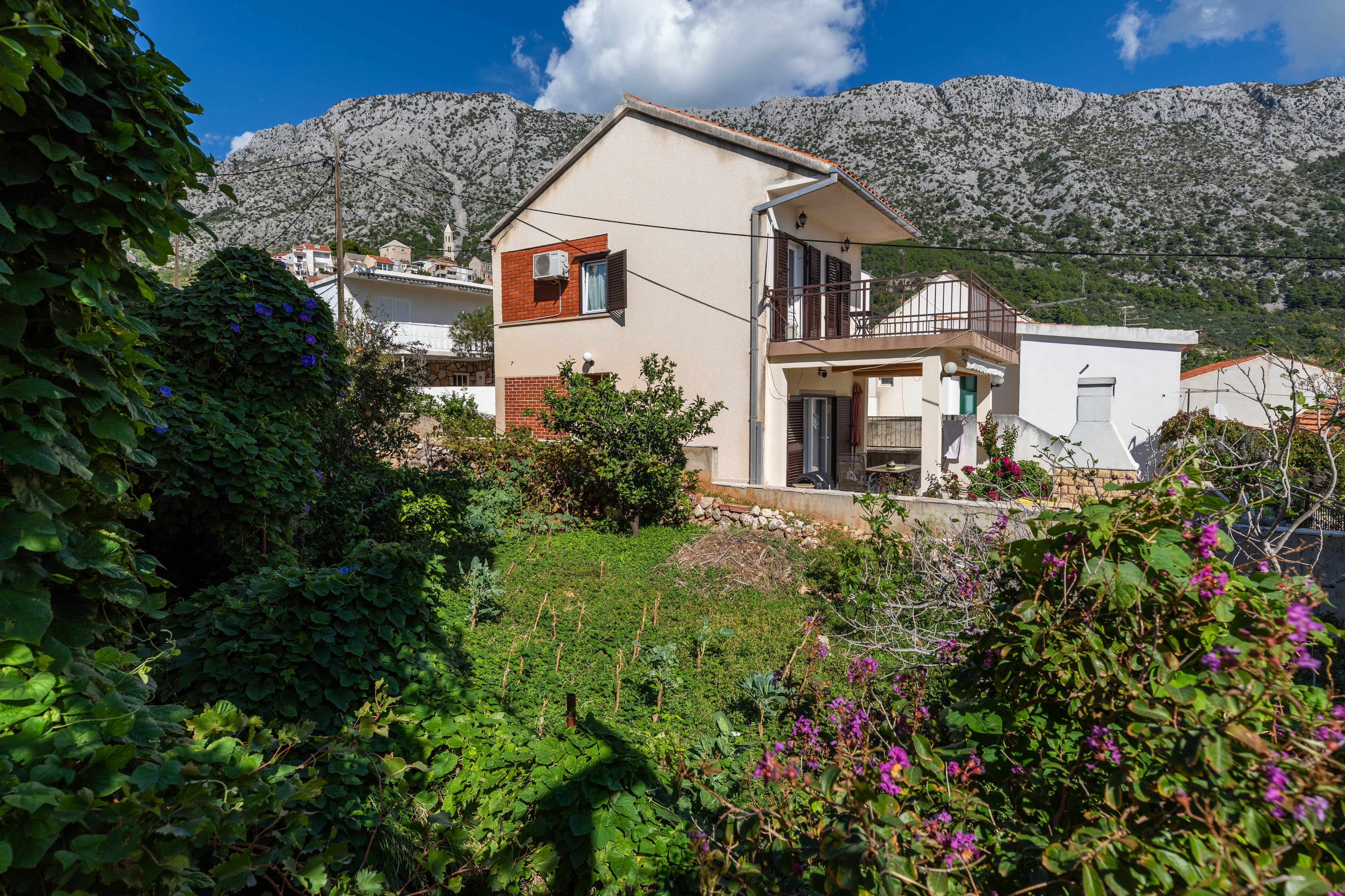 Studio flat with terrace Igrane, Makarska  AS-d
