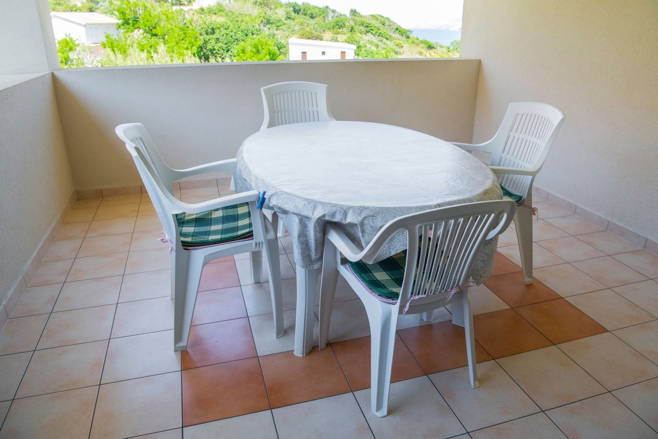 One bedroom apartment with terrace and sea view Bošana, Pag  A-d