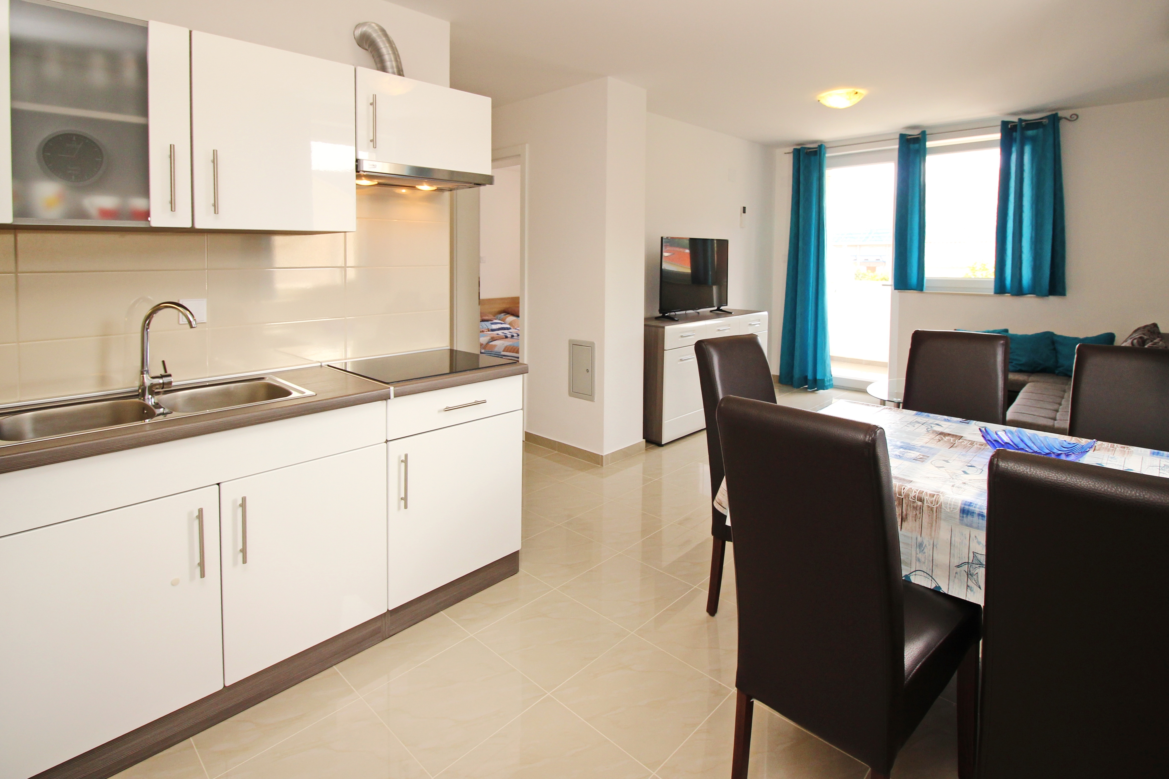 Two bedroom apartment with balcony Baška, Krk (A-22700-b)