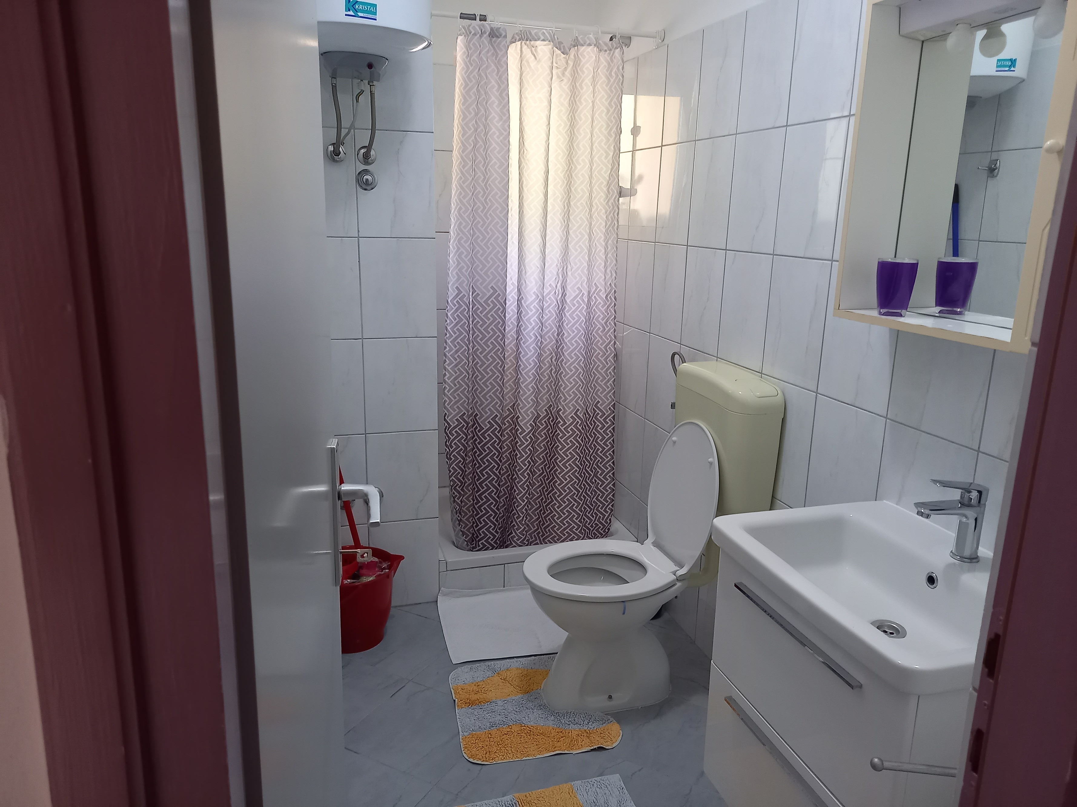 Two bedroom apartment with terrace and sea view Supetarska Draga - Gornja, Rab  A-b