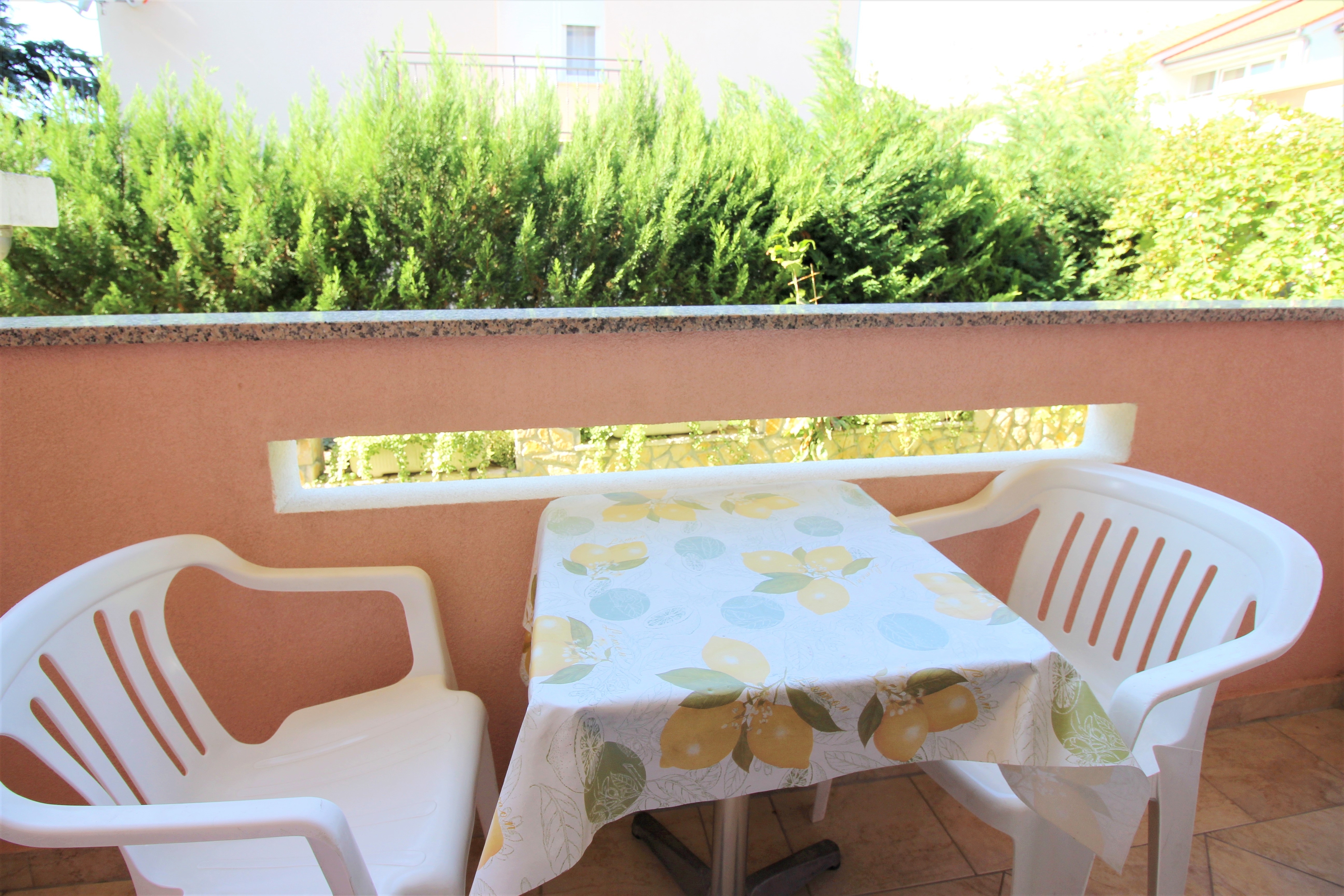 One bedroom apartment with balcony Baška, Krk  A-c