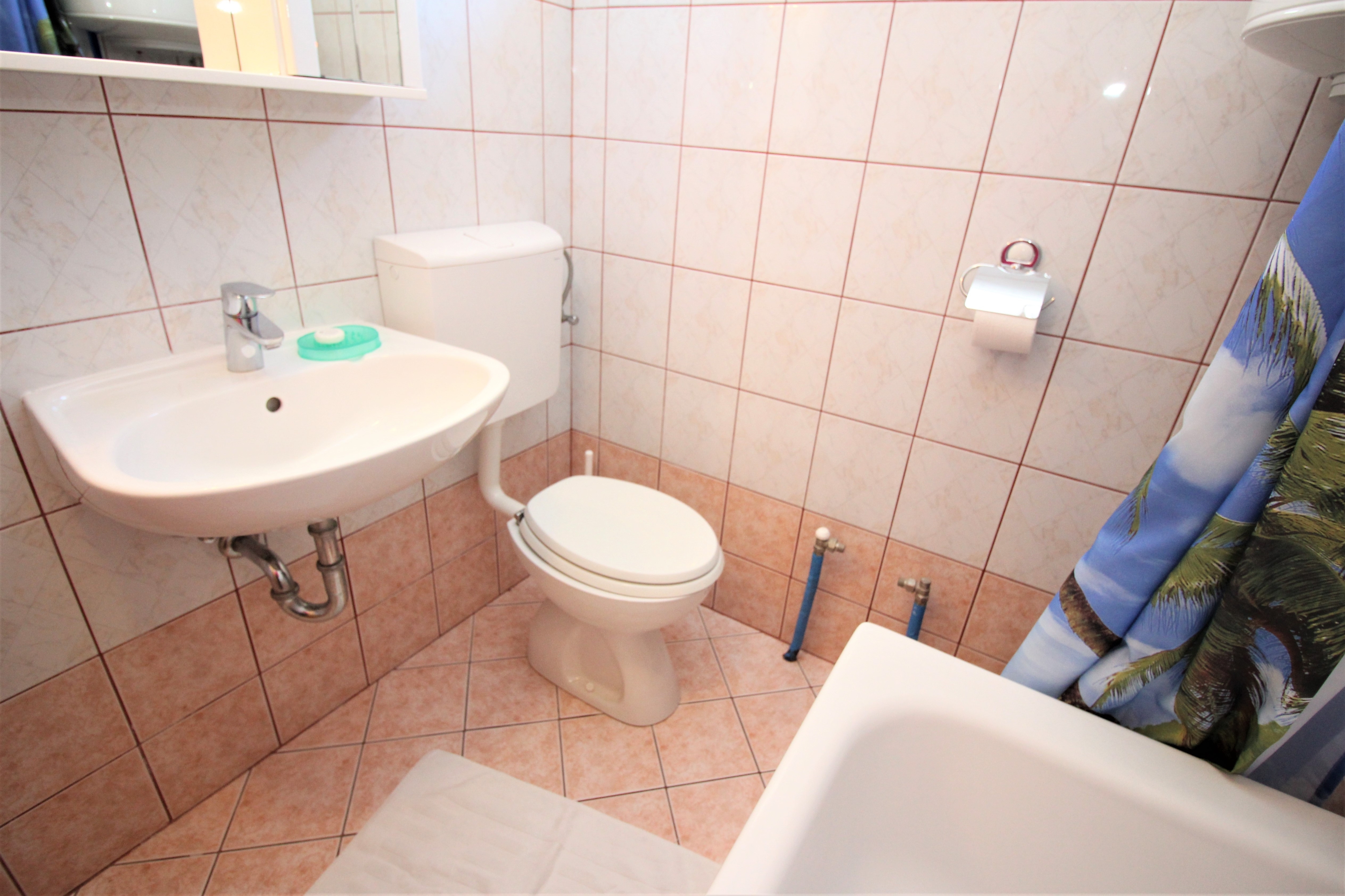 Two bedroom apartment with balcony and sea view Baška, Krk  A-h
