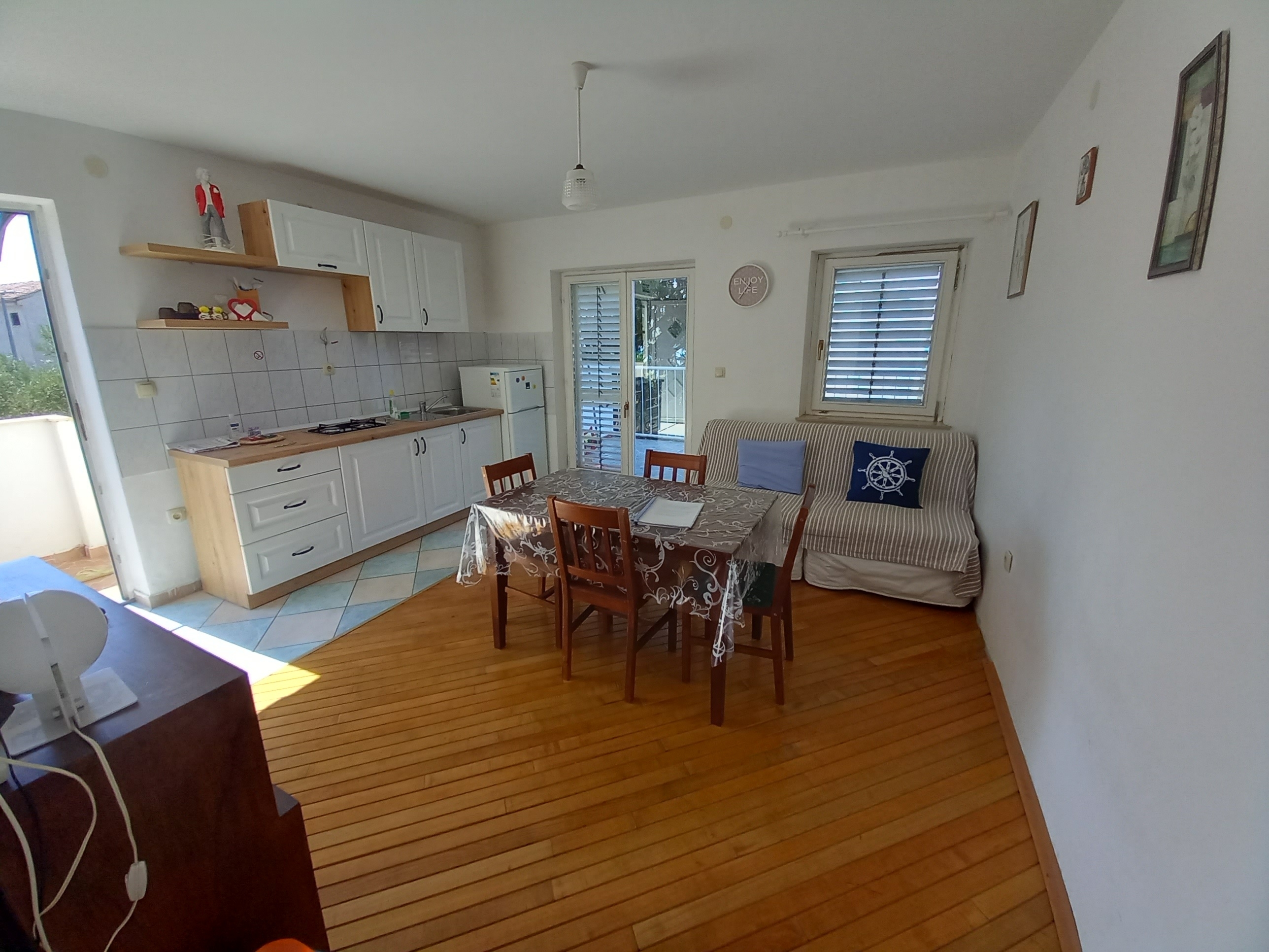 One bedroom apartment with terrace and sea view Pirovac, Šibenik  A-a