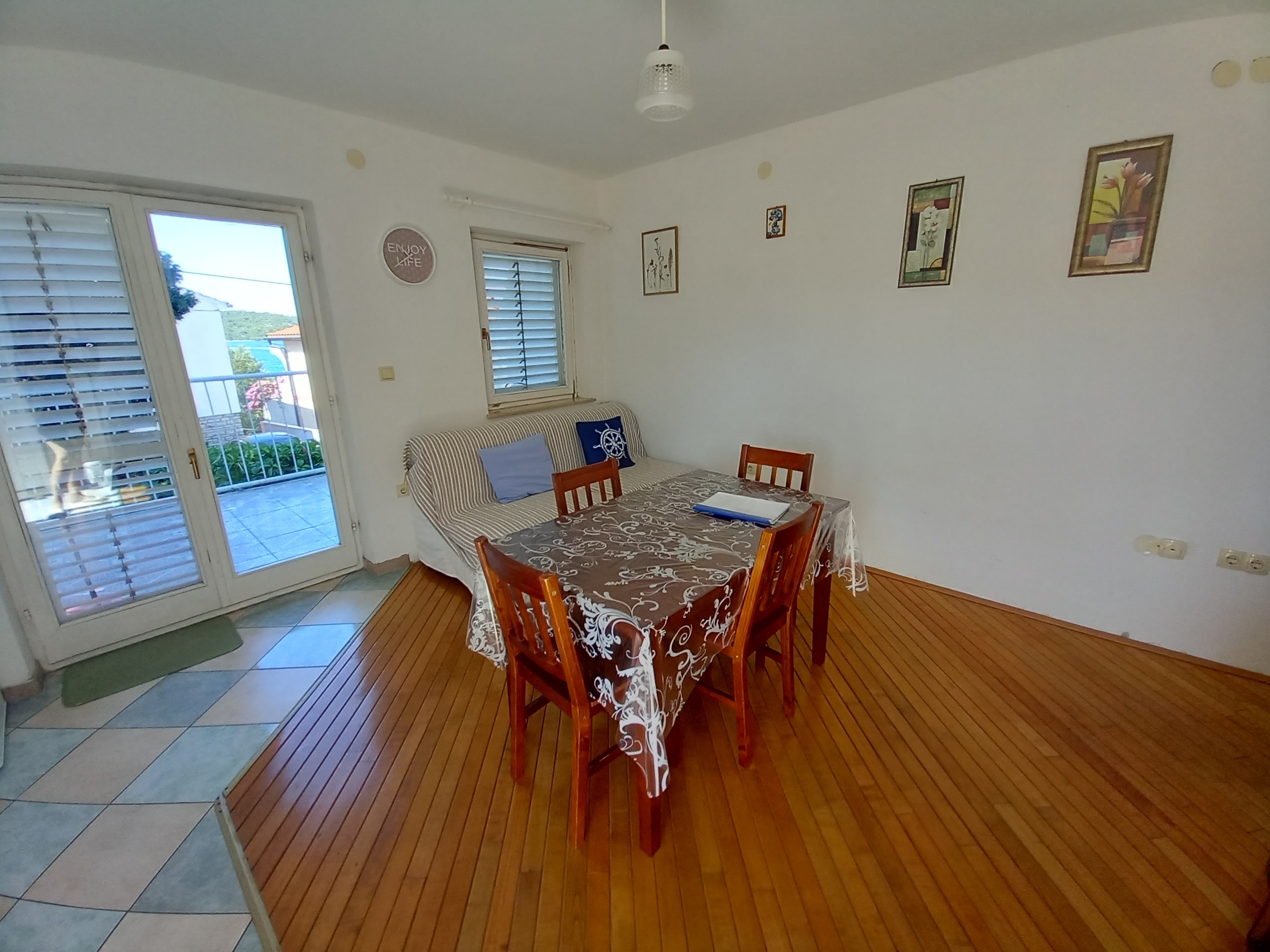 One bedroom apartment with terrace and sea view Pirovac, Šibenik  A-a