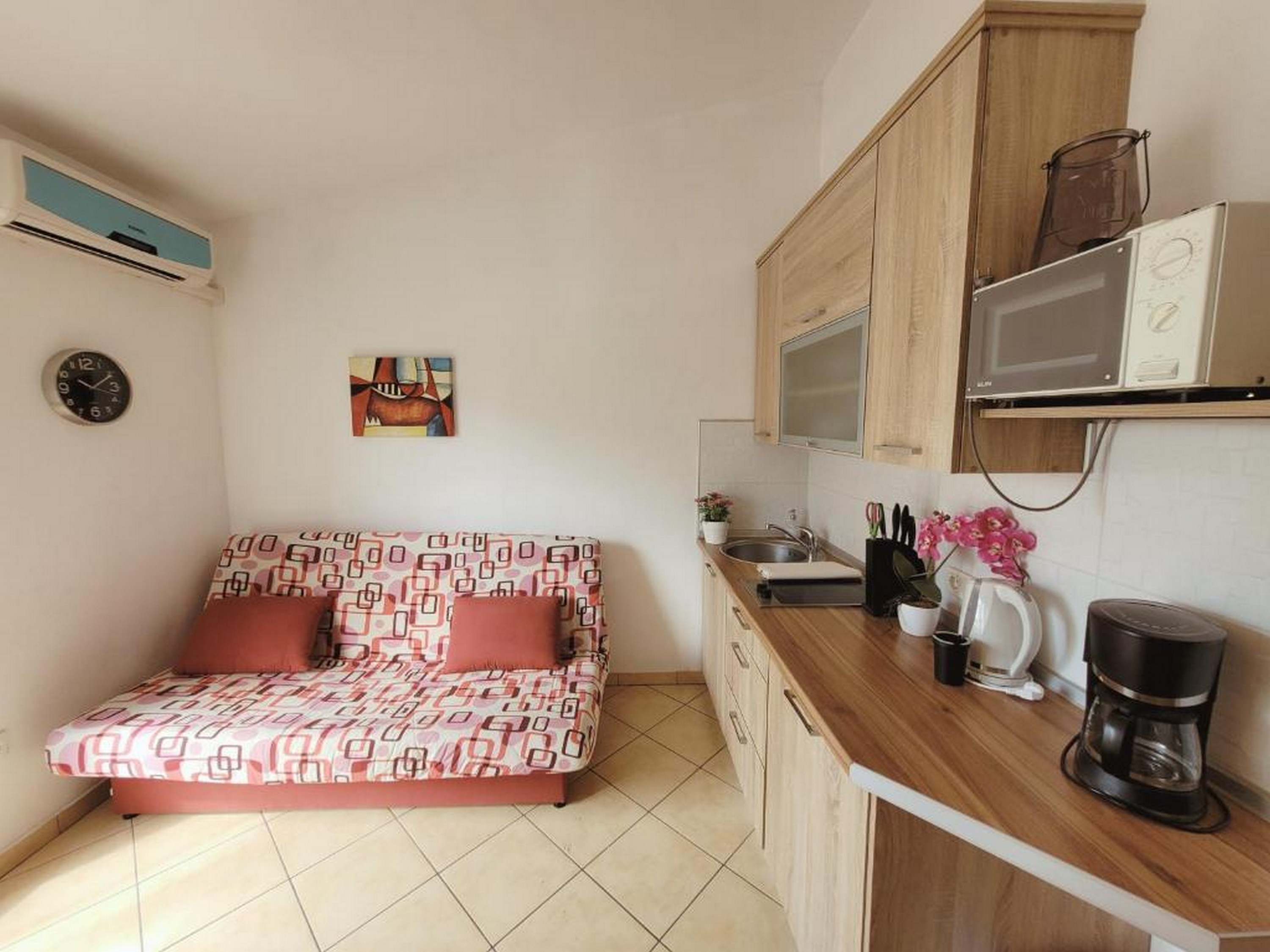 One bedroom apartment with balcony and sea view Vir  A-a