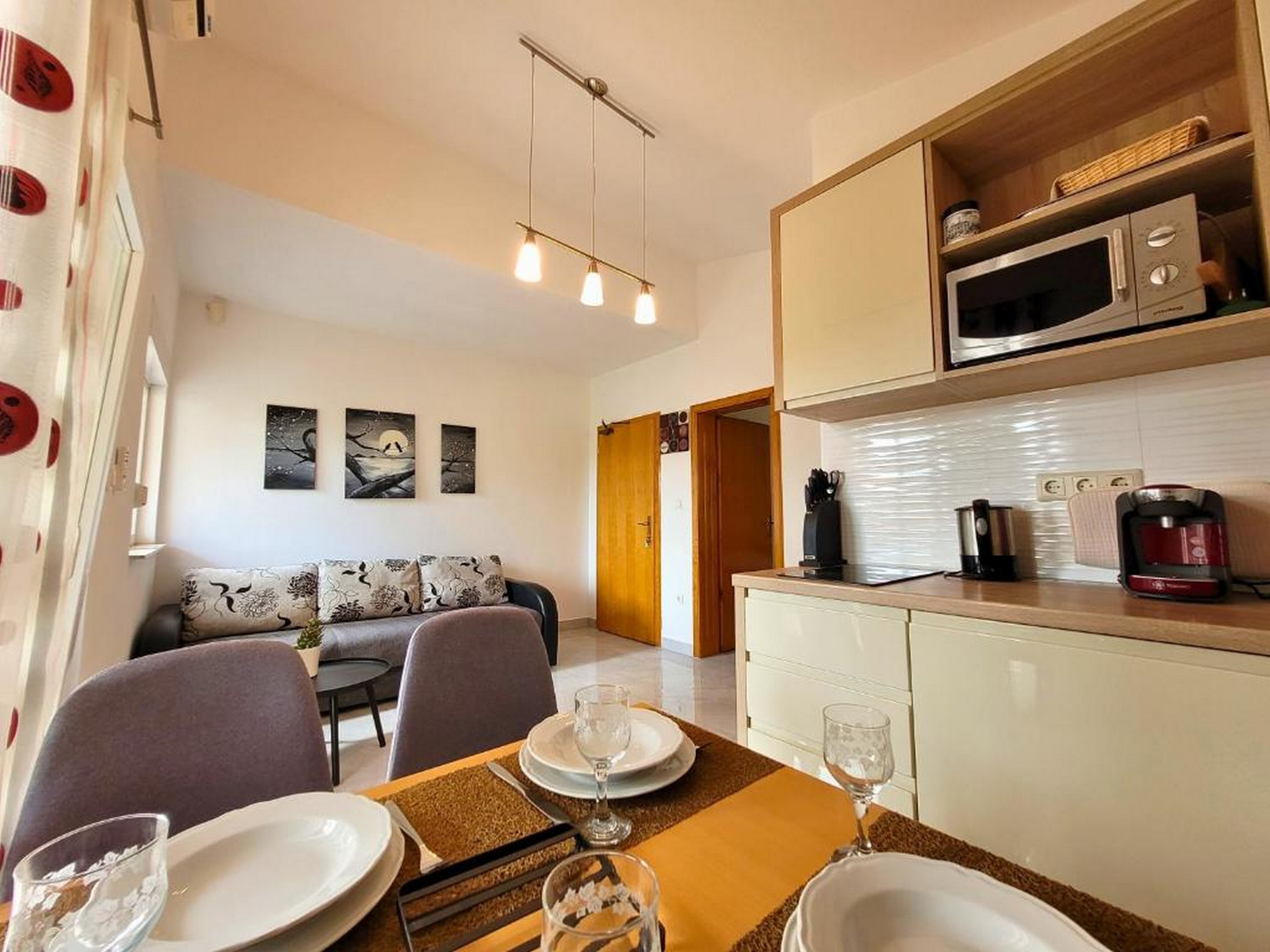 One bedroom apartment with terrace Vir  A-b