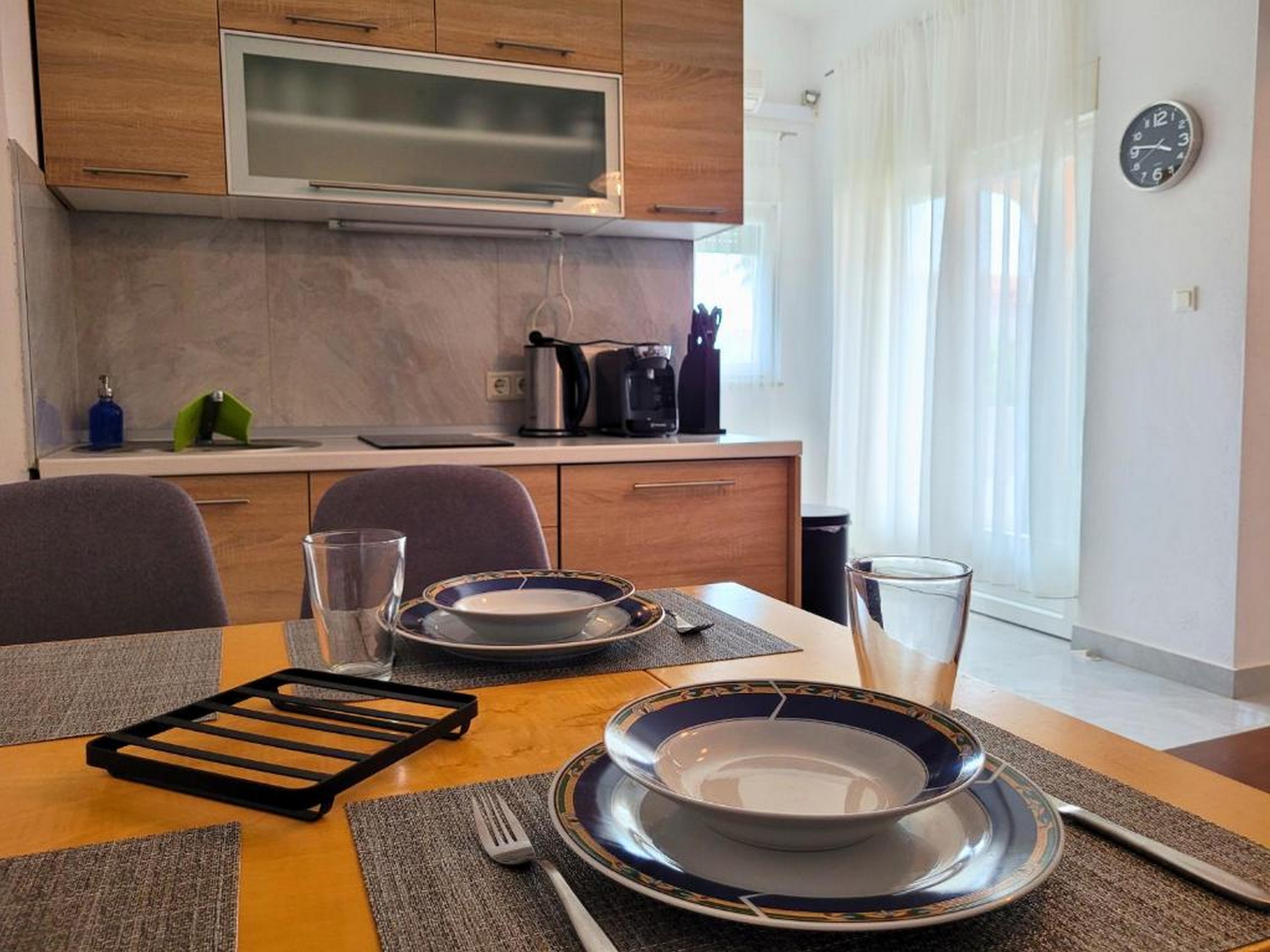 One bedroom apartment with balcony and sea view Vir  A-c