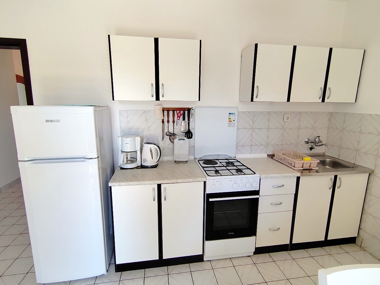 Two bedroom apartment with balcony Barbat, Rab  A-b