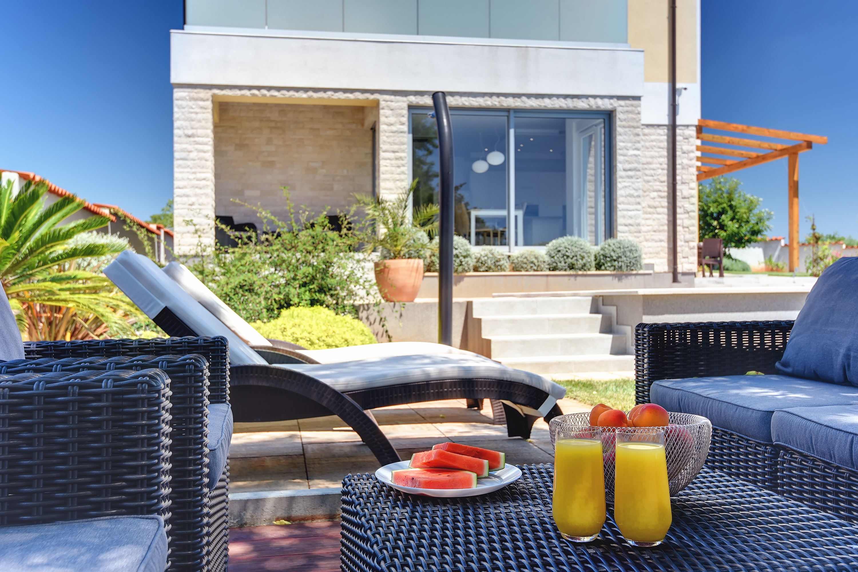 Two bedroom house with terrace and sea view Barbariga, Fažana  K