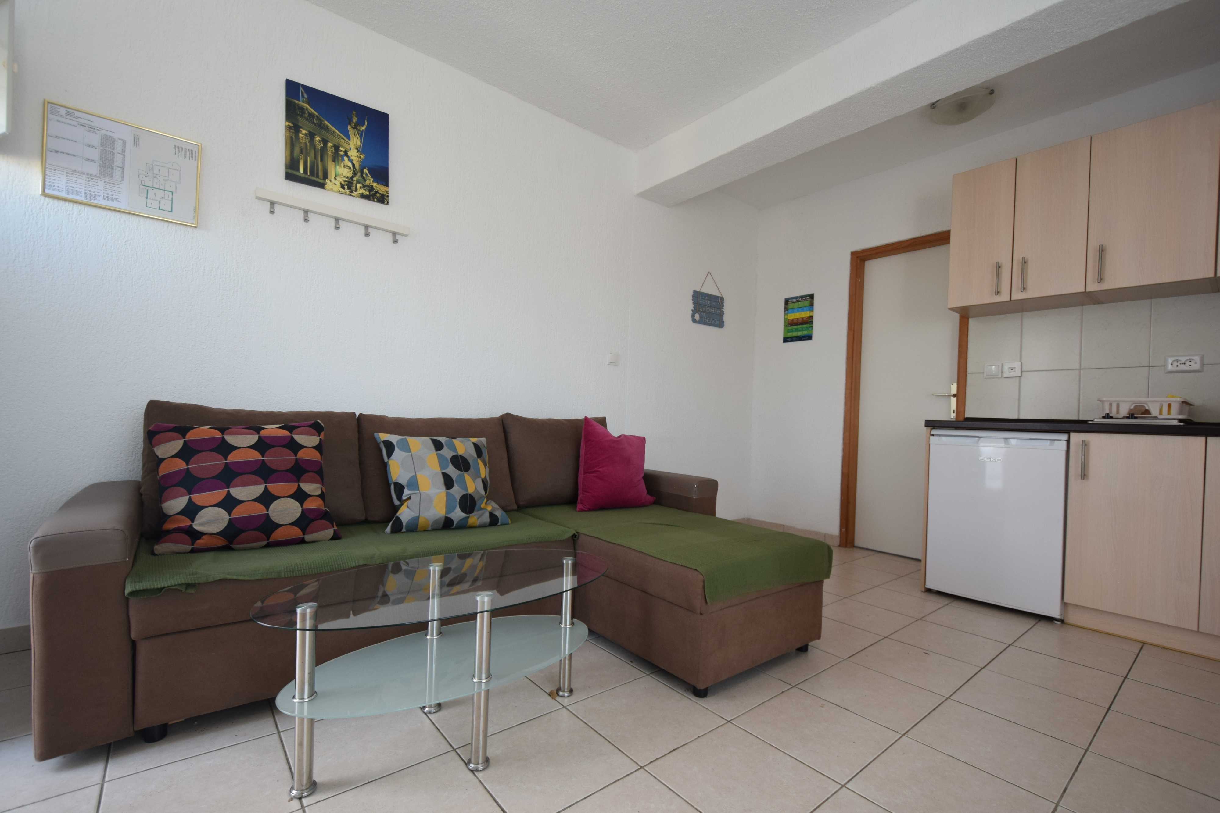 Dvosobni apartma Z balkonom Vantačići, Krk  A-a