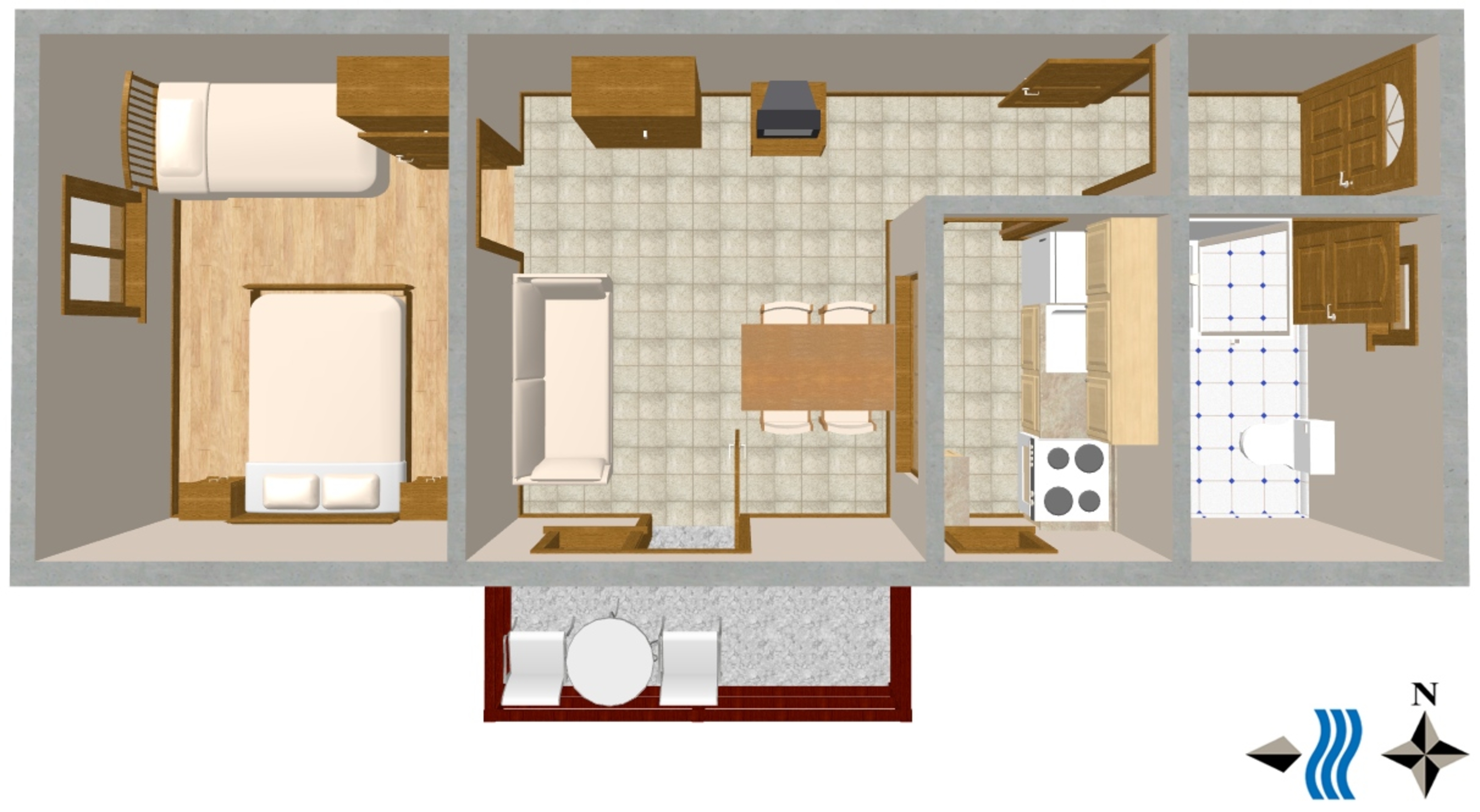 One bedroom apartment with balcony Poreč  A-a