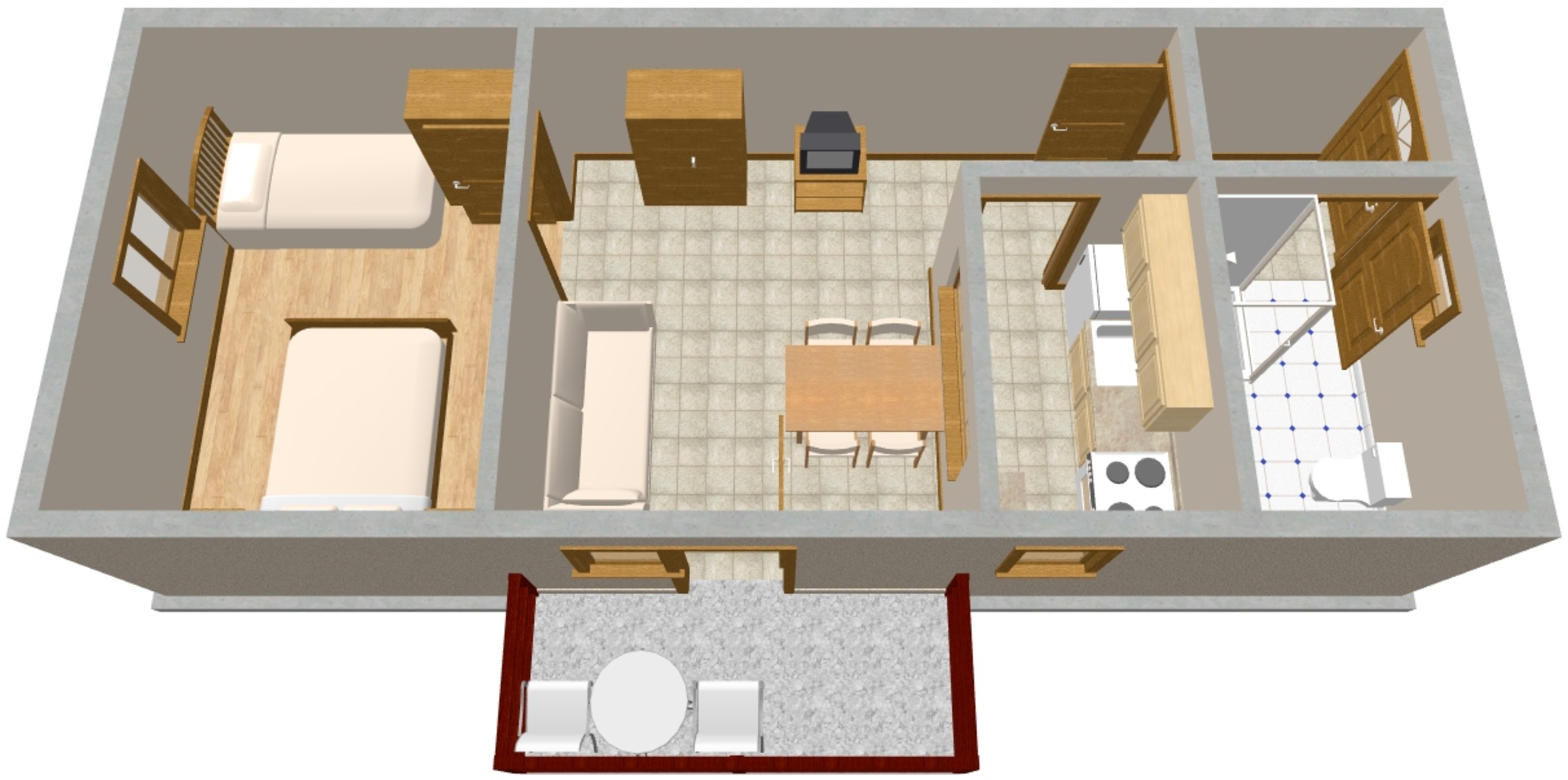 One bedroom apartment with balcony Poreč  A-a