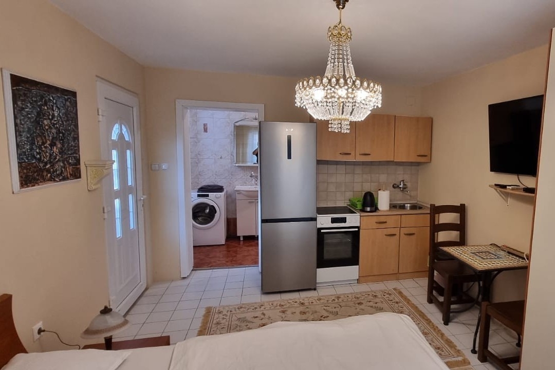 Studio flat with terrace Novalja, Pag  AS-c