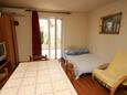 Povljana, Jídelna v ubytování typu apartment, s klimatizací a WiFi.