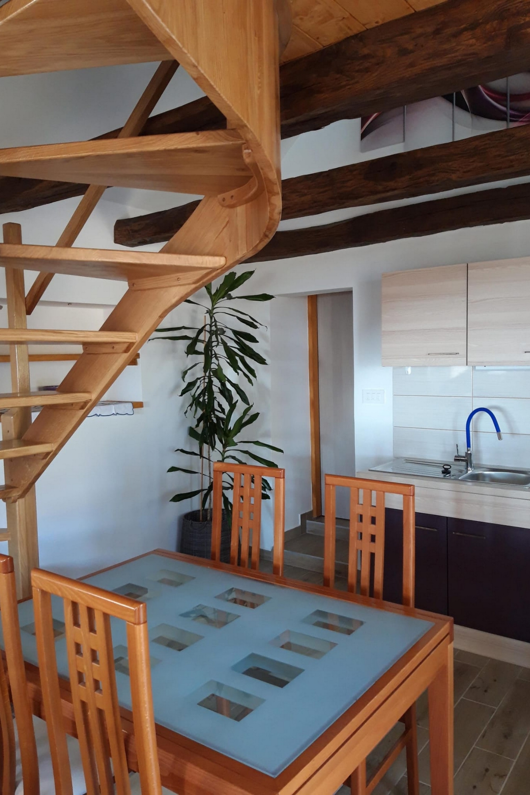 One bedroom apartment with terrace Kalnik, Podravina  A-a