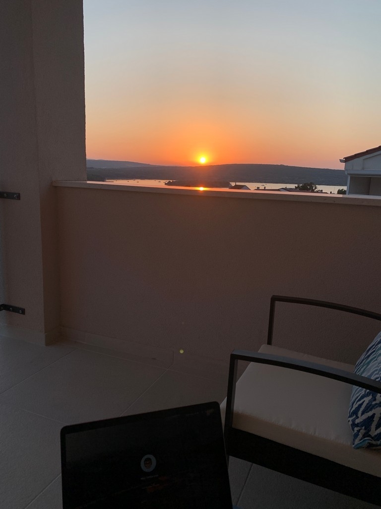 Two bedroom apartment with balcony and sea view Punat, Krk  A-a