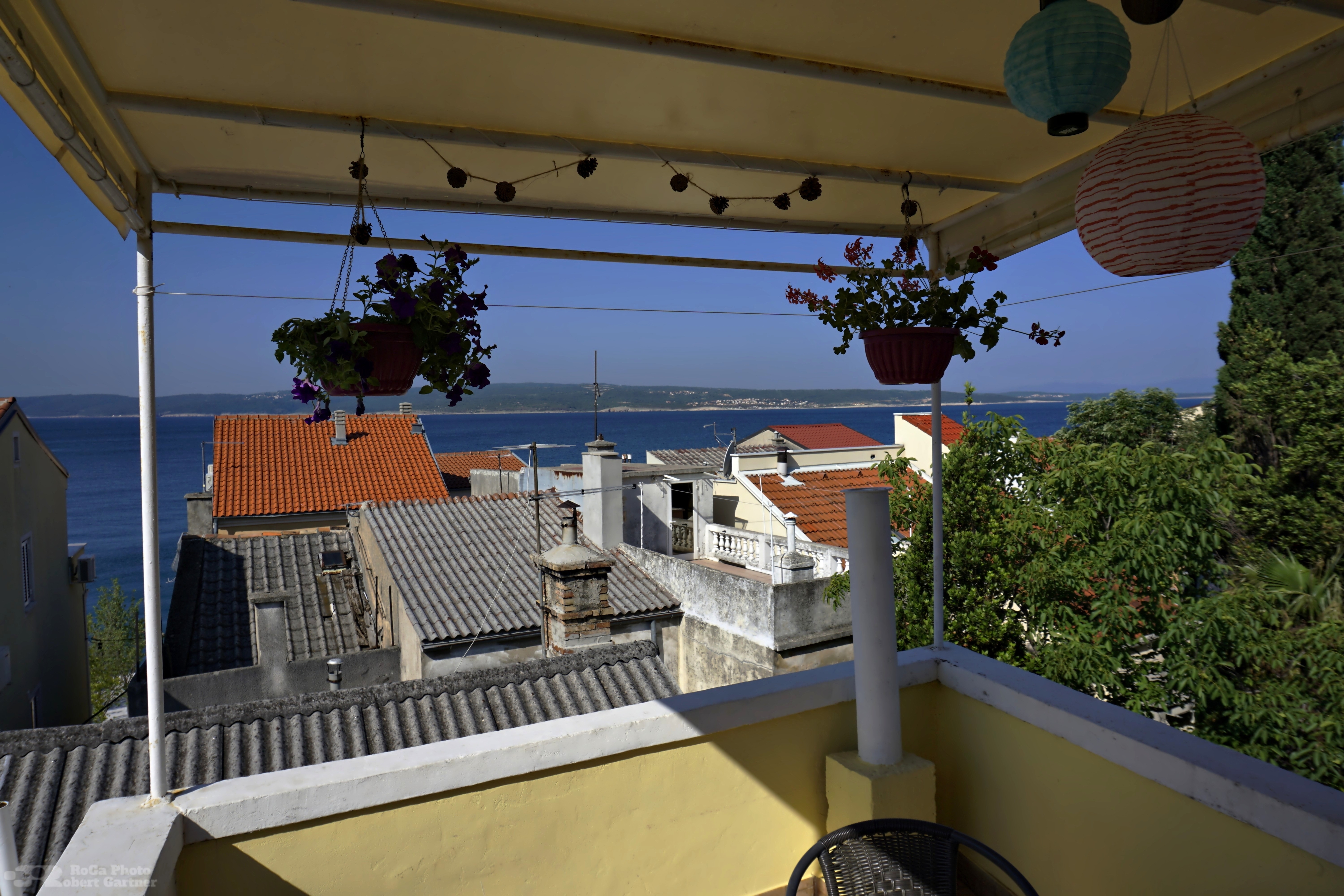 One bedroom apartment with terrace and sea view Selce, Crikvenica  A-c