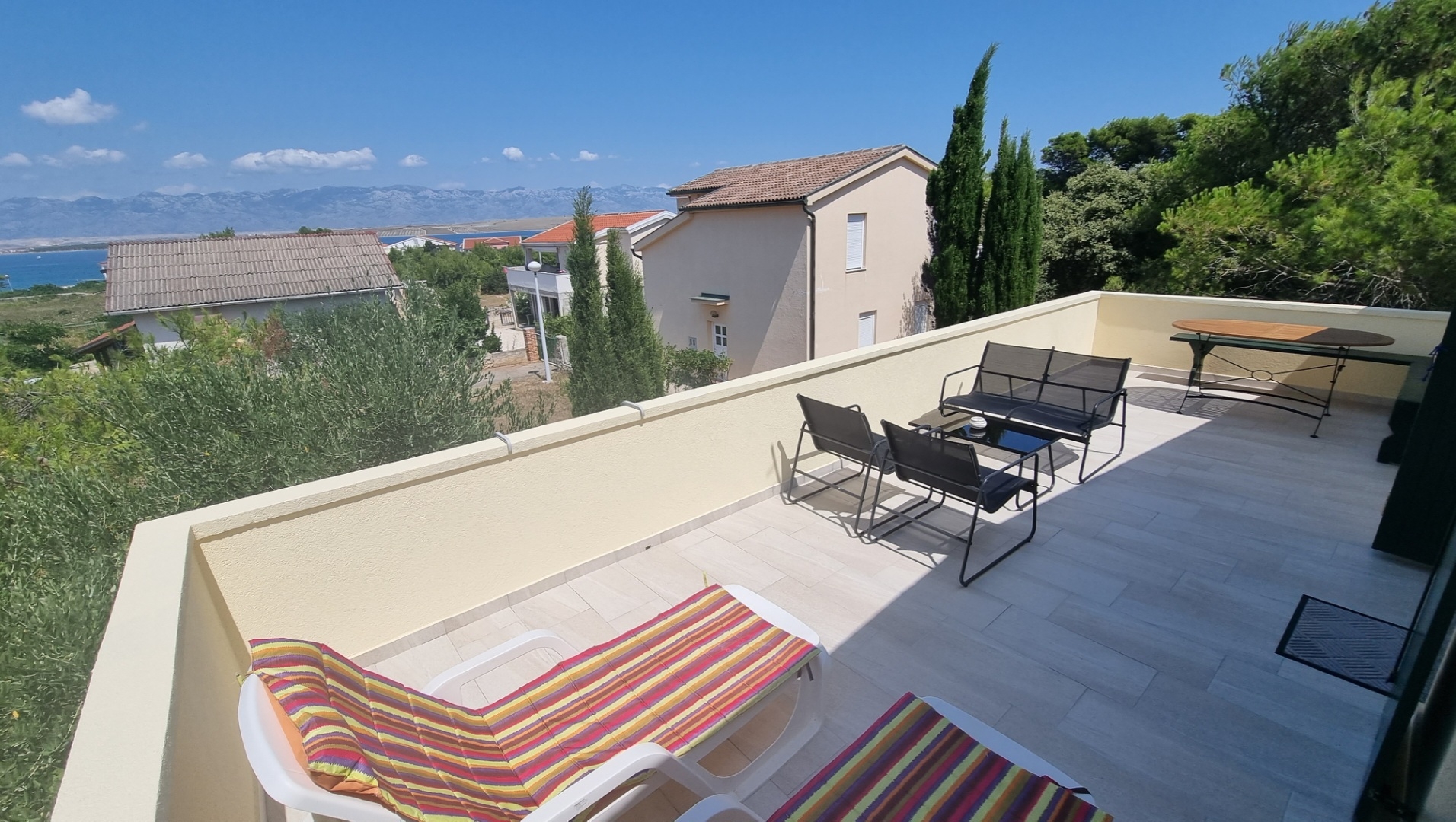 Two bedroom apartment with terrace and sea view Vir  A-a