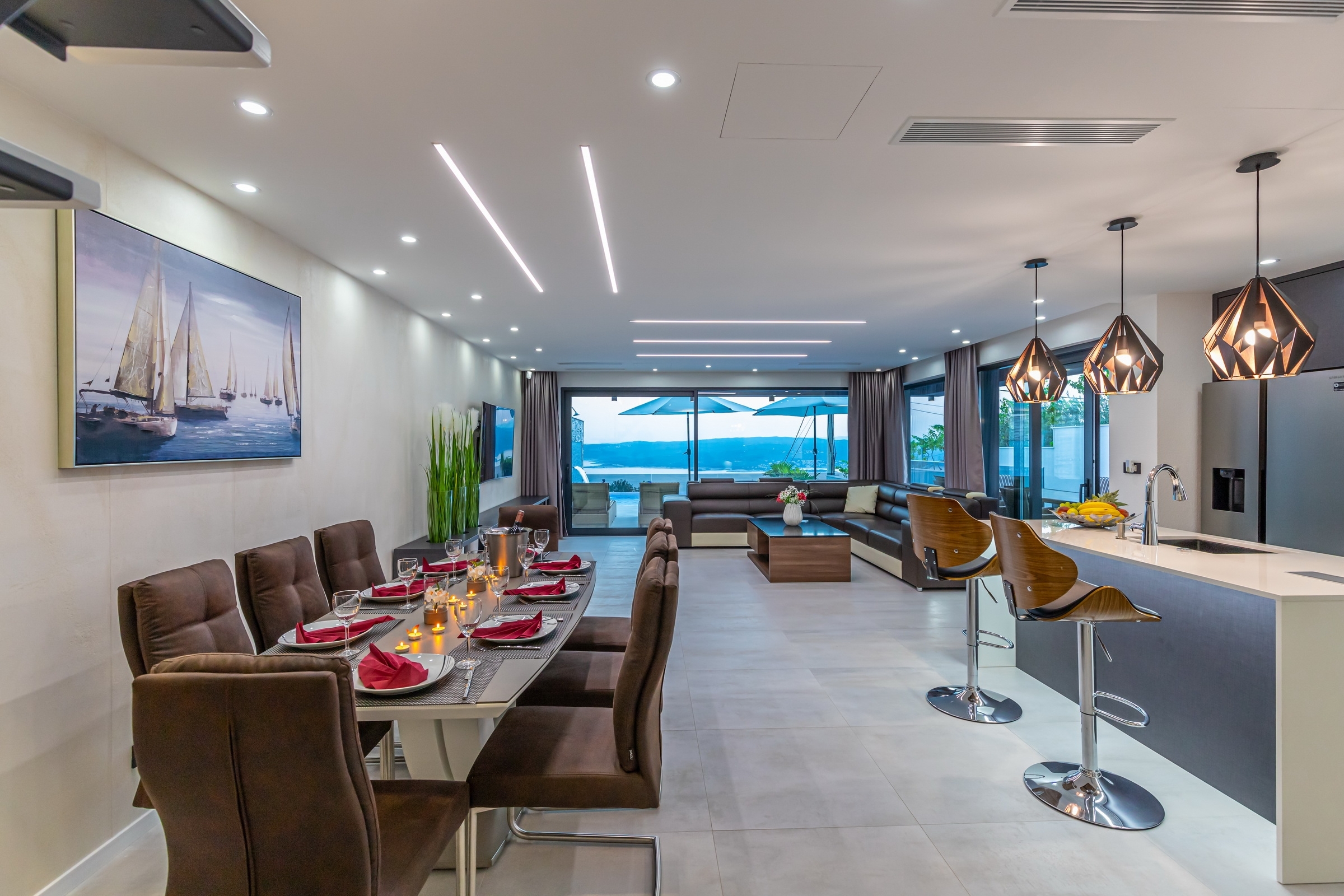 Four bedroom house with terrace and sea view Crikvenica  K