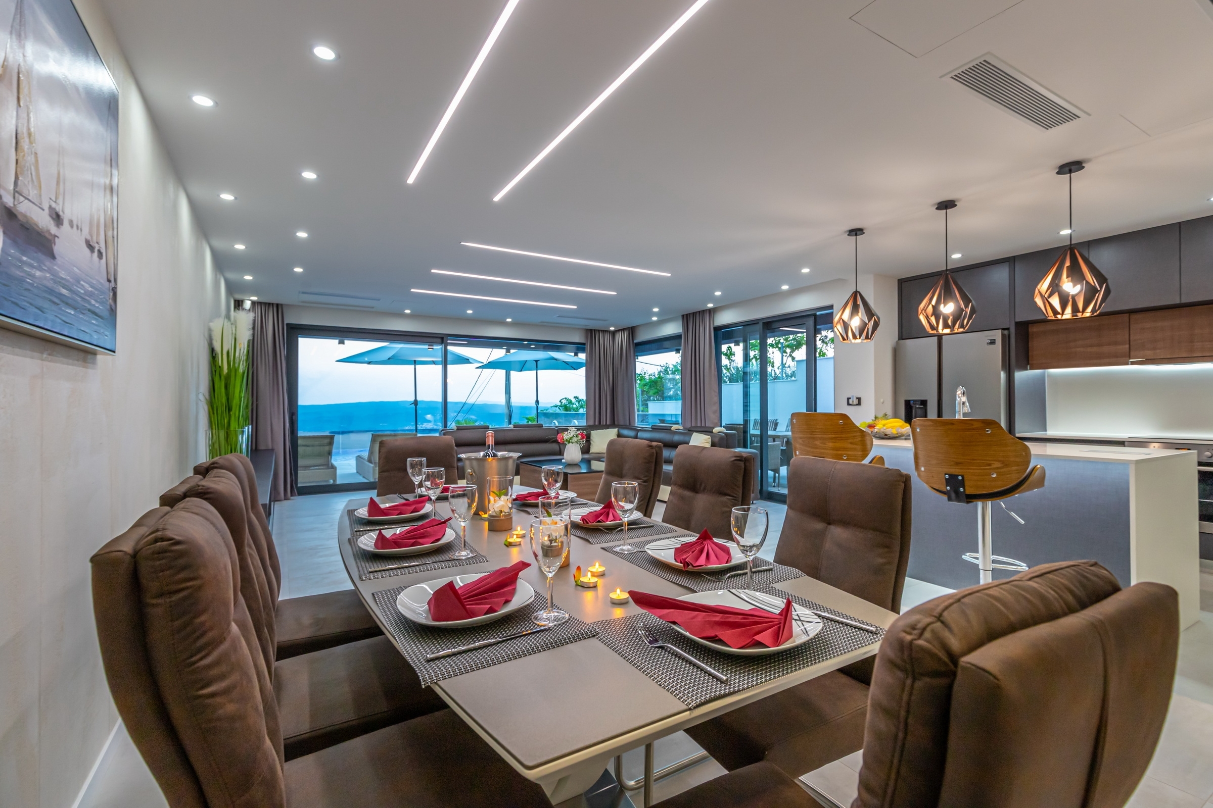 Four bedroom house with terrace and sea view Crikvenica  K