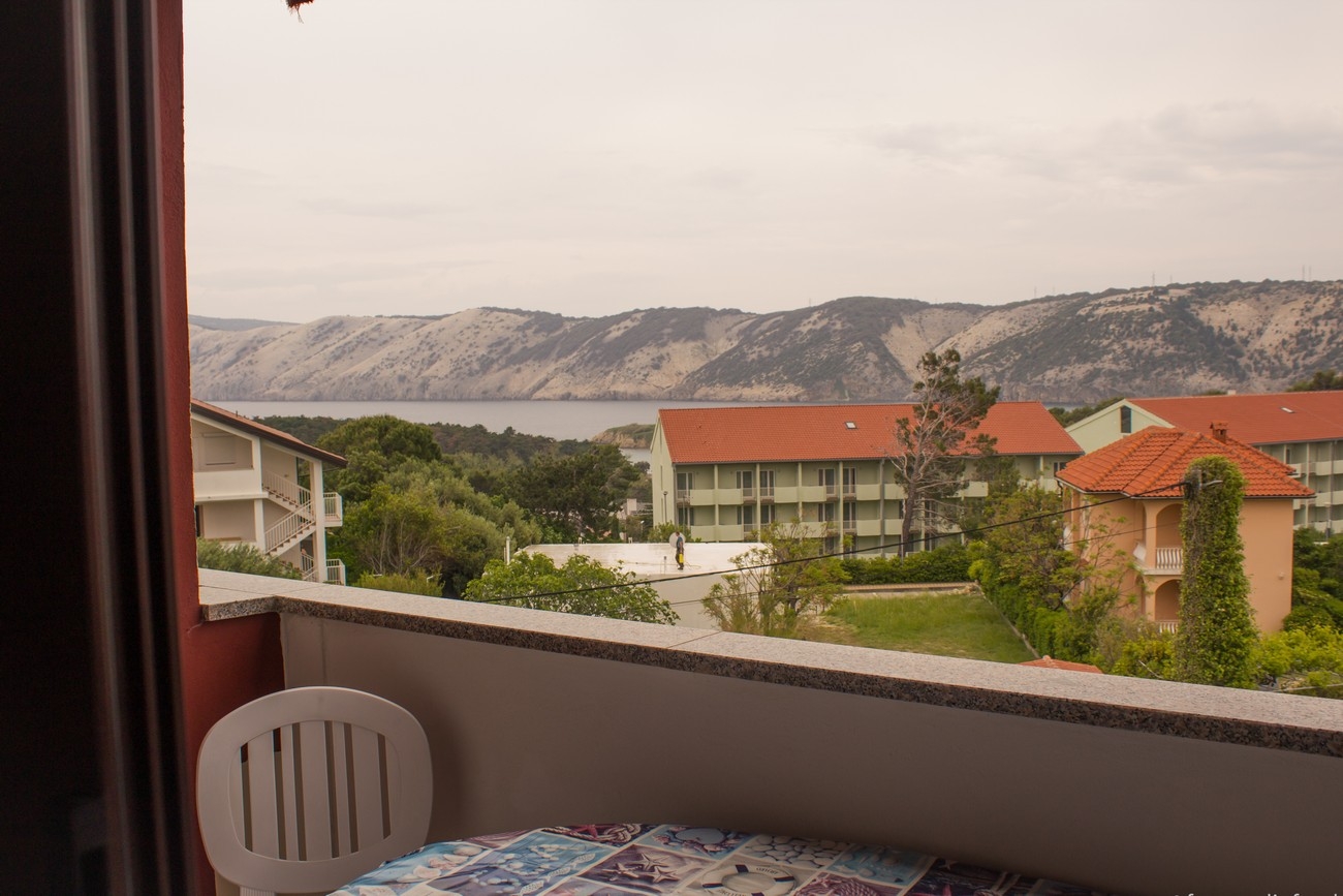 Two bedroom apartment with balcony and sea view Lopar, Rab  A-a